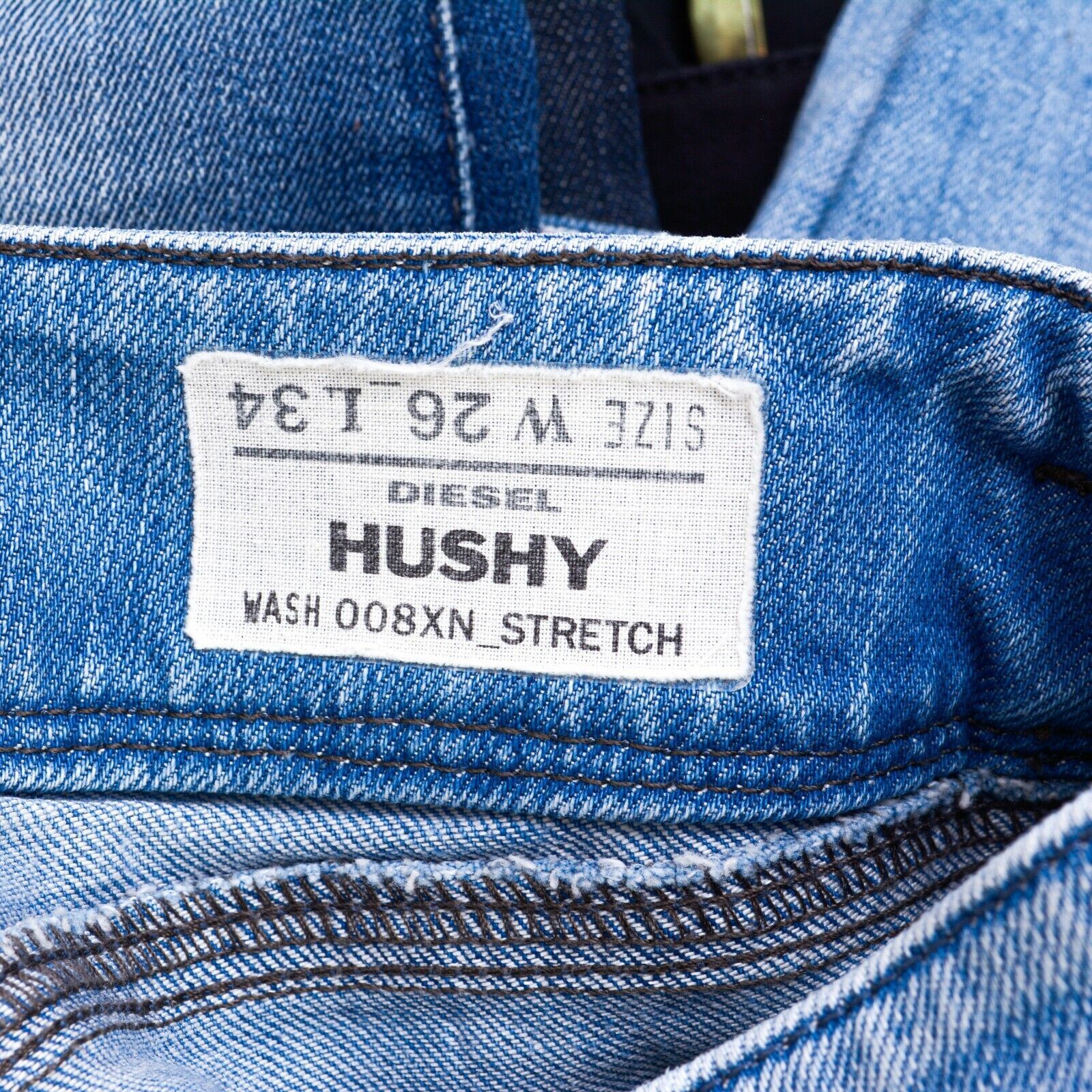 Diesel Hushy Slim Women's W26 L34 Jeans Low Rise Trousers Pants Zip Size 26" / US 2 / IT 38 - 7 Thumbnail