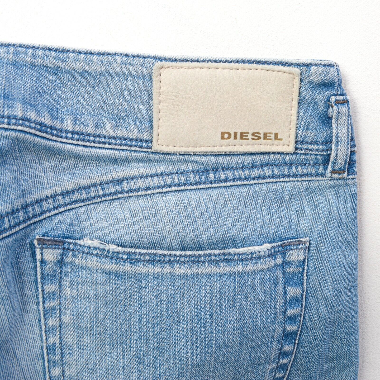 Diesel Hushy Slim Women's W26 L34 Jeans Low Rise Trousers Pants Zip Size 26" / US 2 / IT 38 - 6 Thumbnail