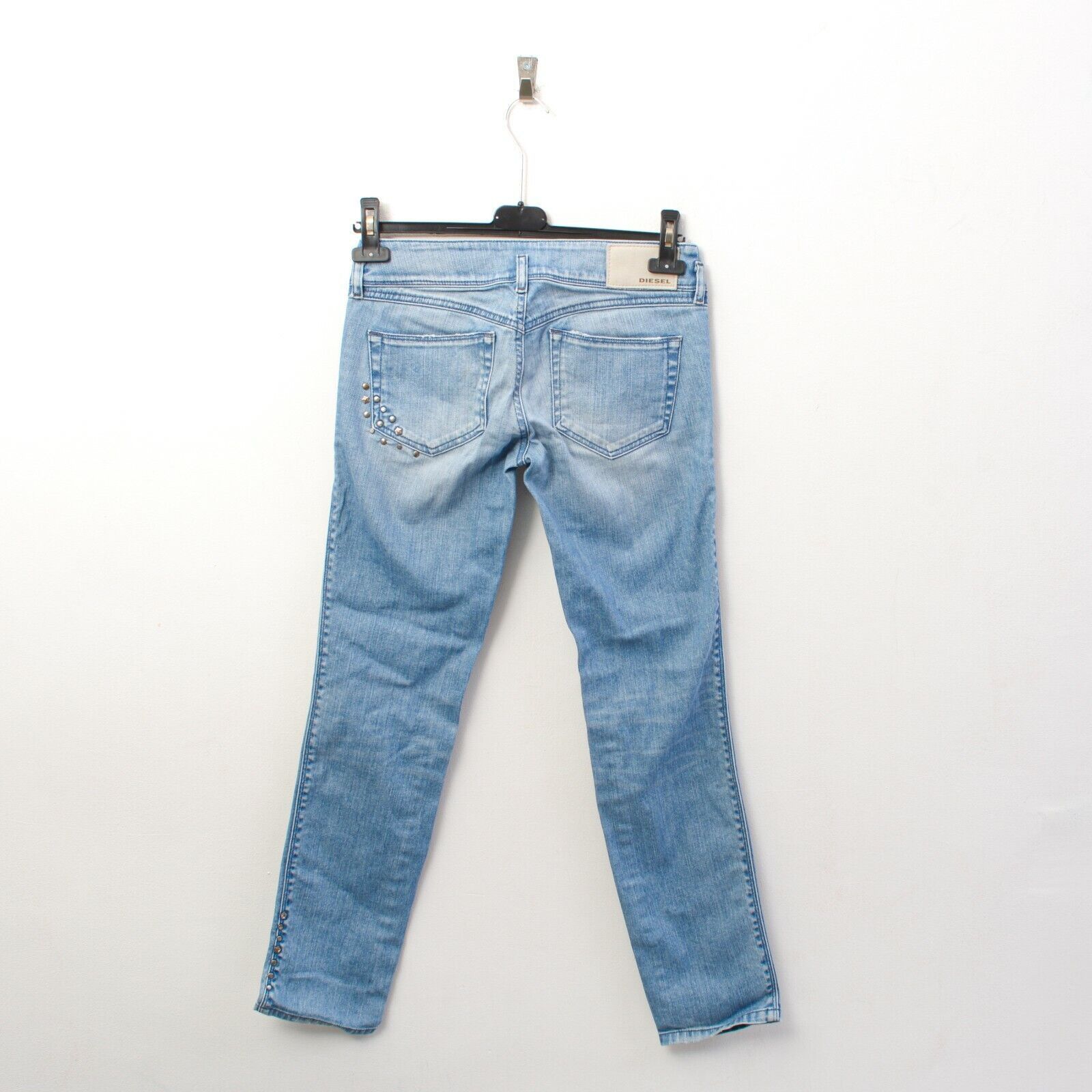 Diesel Hushy Slim Women's W26 L34 Jeans Low Rise Trousers Pants Zip Size 26" / US 2 / IT 38 - 4 Thumbnail