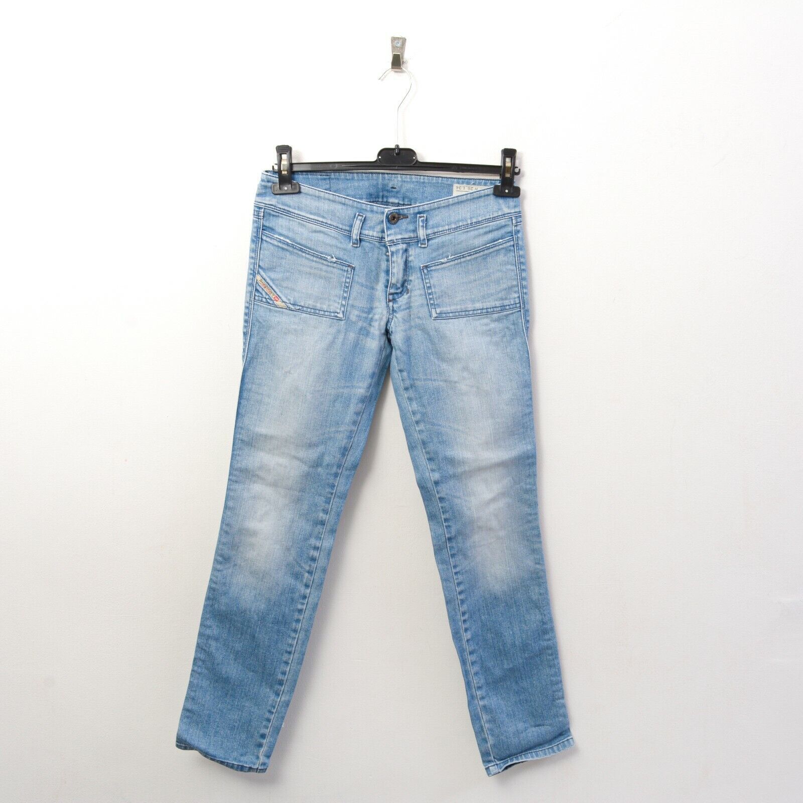 Diesel Hushy Slim Women's W26 L34 Jeans Low Rise Trousers Pants Zip Size 26" / US 2 / IT 38 - 1 Thumbnail