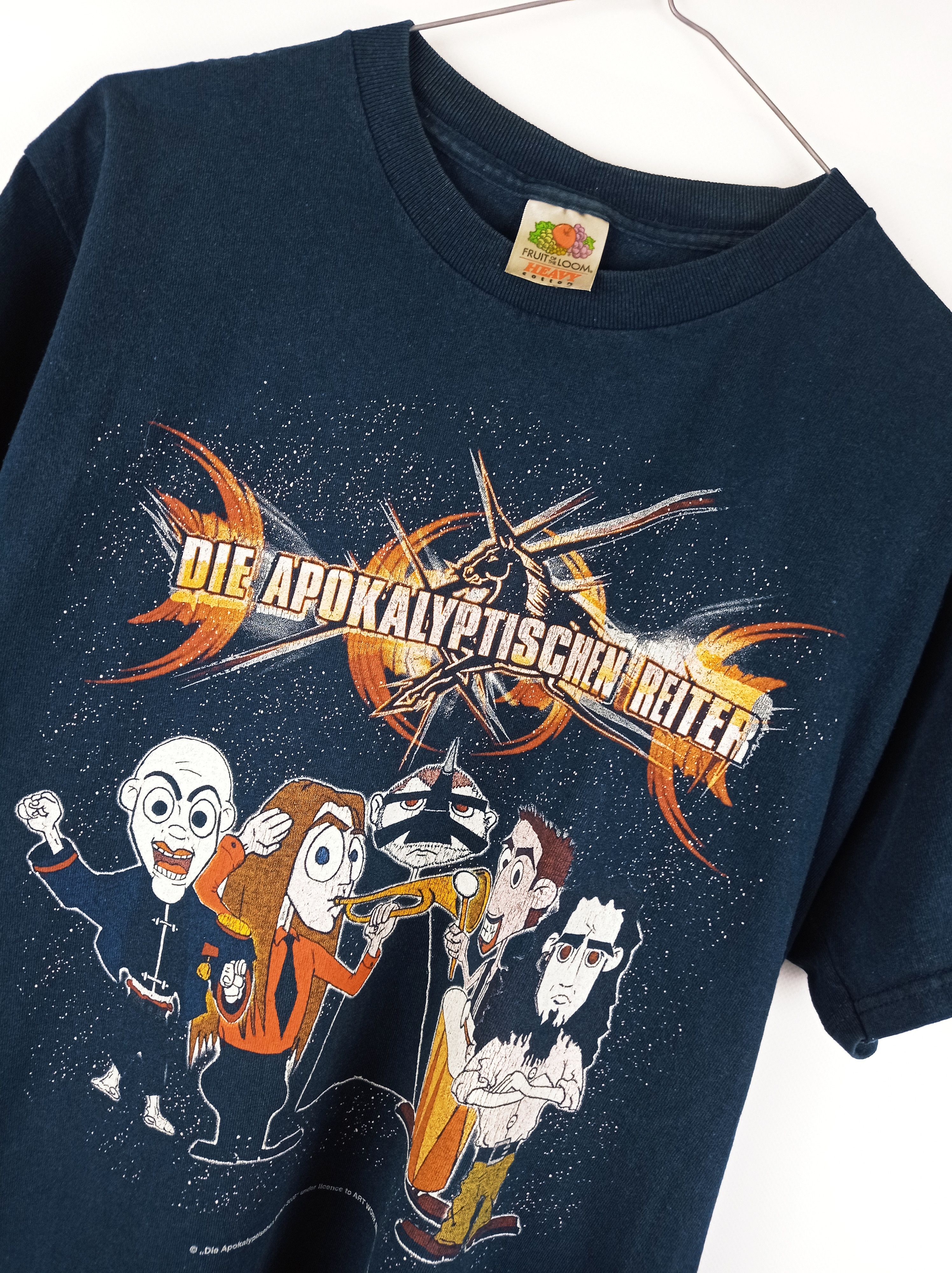 Disney Vintage Die Apokalyptischen Reiter Band Death Metal Rock Tee Size US M / EU 48-50 / 2 - 2 Thumbnail
