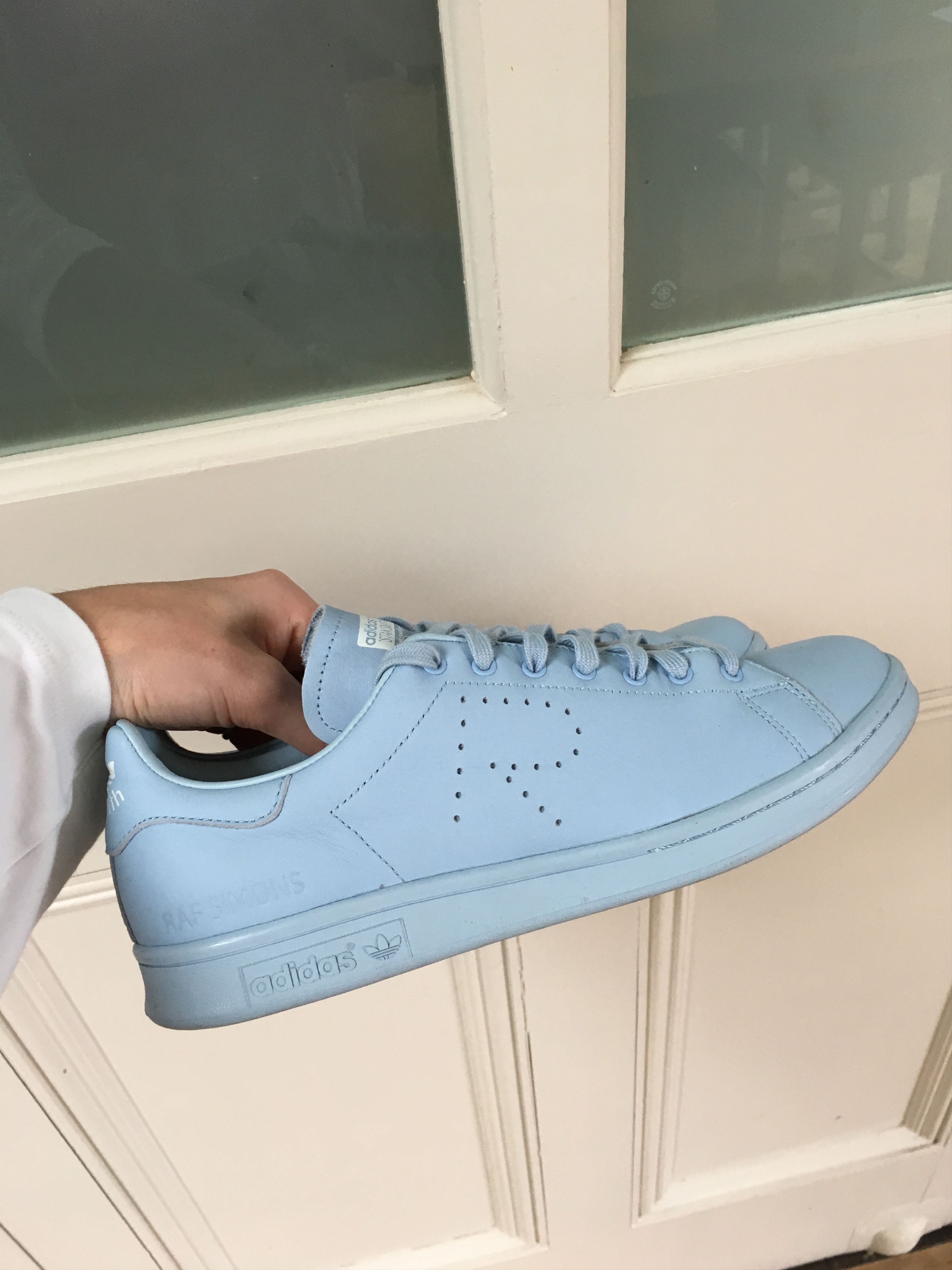 Raf Simons Raf Simons x Adidas Stan Smith light baby blue UK9 Grailed