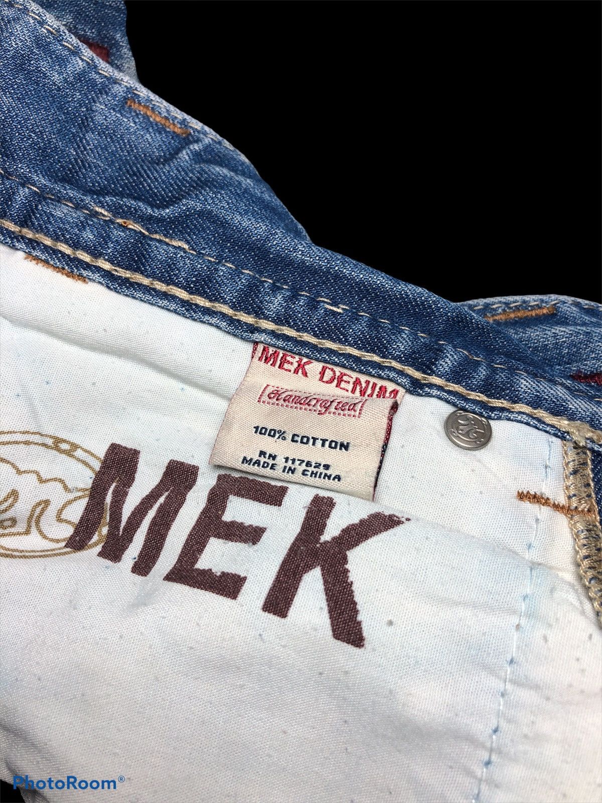 MEK WASHED⚡️⚡️MEK DENIM USA DISTRESSED DENIM Size US 30 / EU 46 - 3 Thumbnail