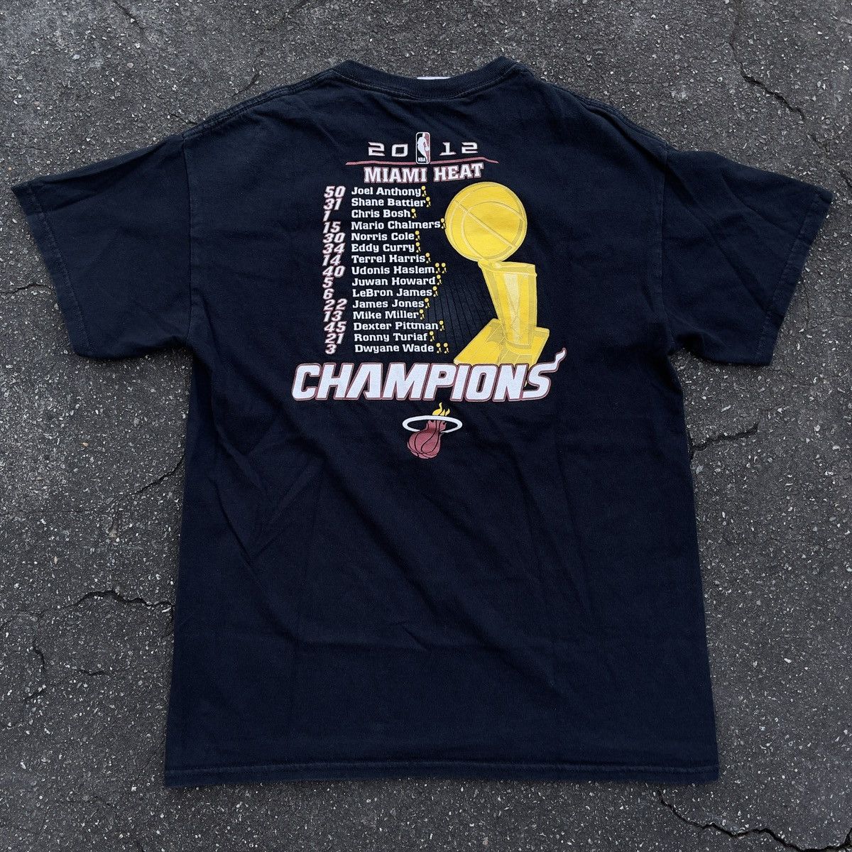 Vintage 2012 NBA Champions Miami Heat Roster Shirt Size US M / EU 48-50 / 2 - 5 Thumbnail