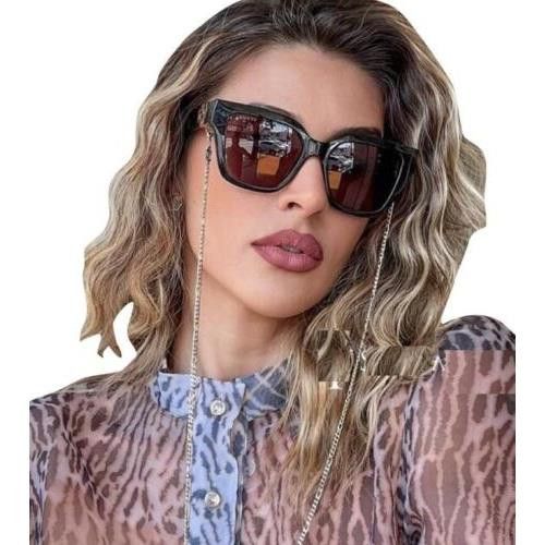 NEW Gucci GG1023S 005 Square Chain Women Sunglasses