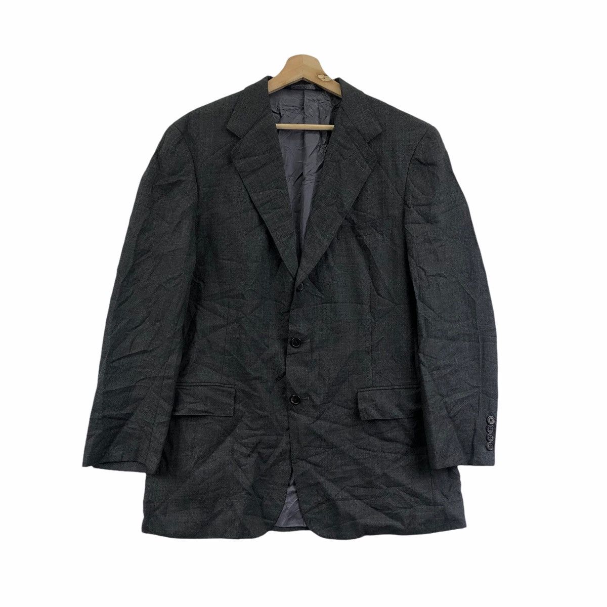 Vtg 90’ POLO RALPH LAUREN Grey 2 Button Blazer Sport Coat