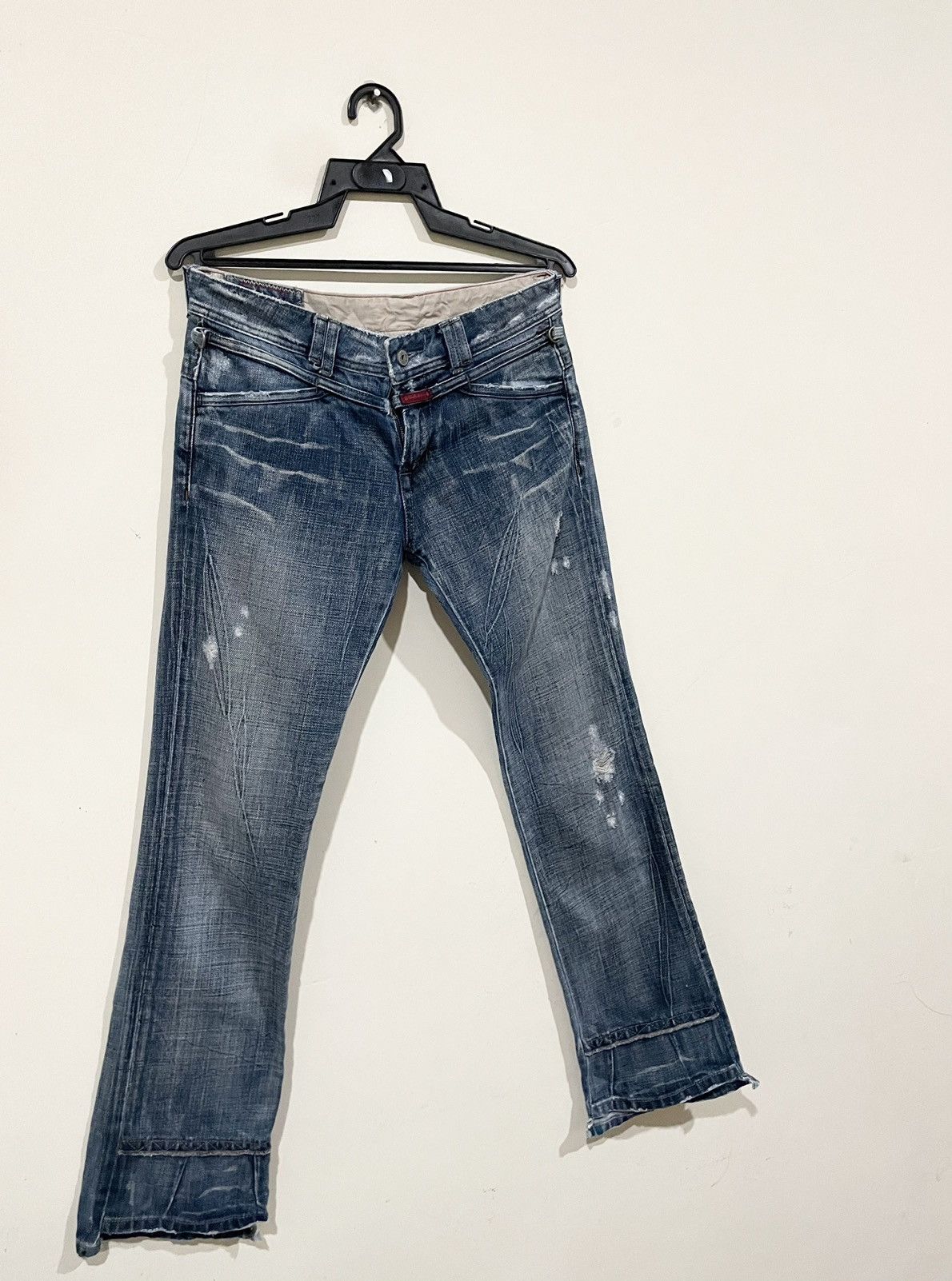 Marithe + Francois Girbaud × Vintage Rare🌹Marithe Francois Girbaud Distressd Style Rockers Jeans Size US 31 - 3 Thumbnail