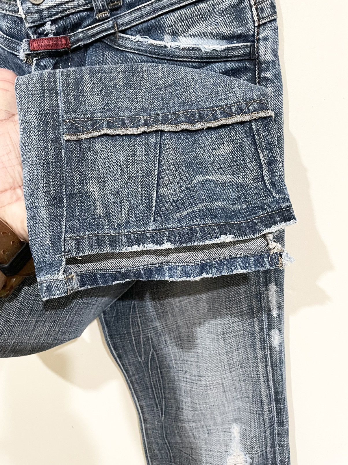 Marithe + Francois Girbaud × Vintage Rare🌹Marithe Francois Girbaud Distressd Style Rockers Jeans Size US 31 - 9 Thumbnail