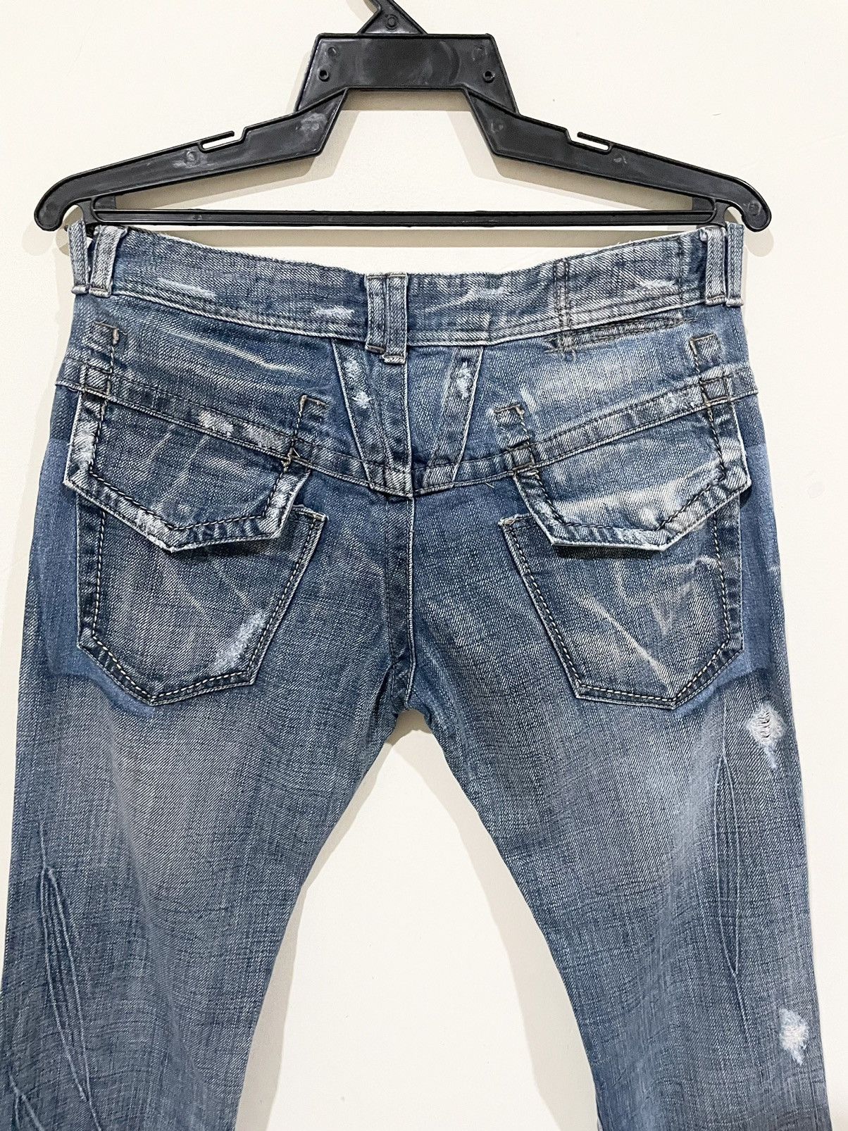 Marithe + Francois Girbaud × Vintage Rare🌹Marithe Francois Girbaud Distressd Style Rockers Jeans Size US 31 - 13 Thumbnail