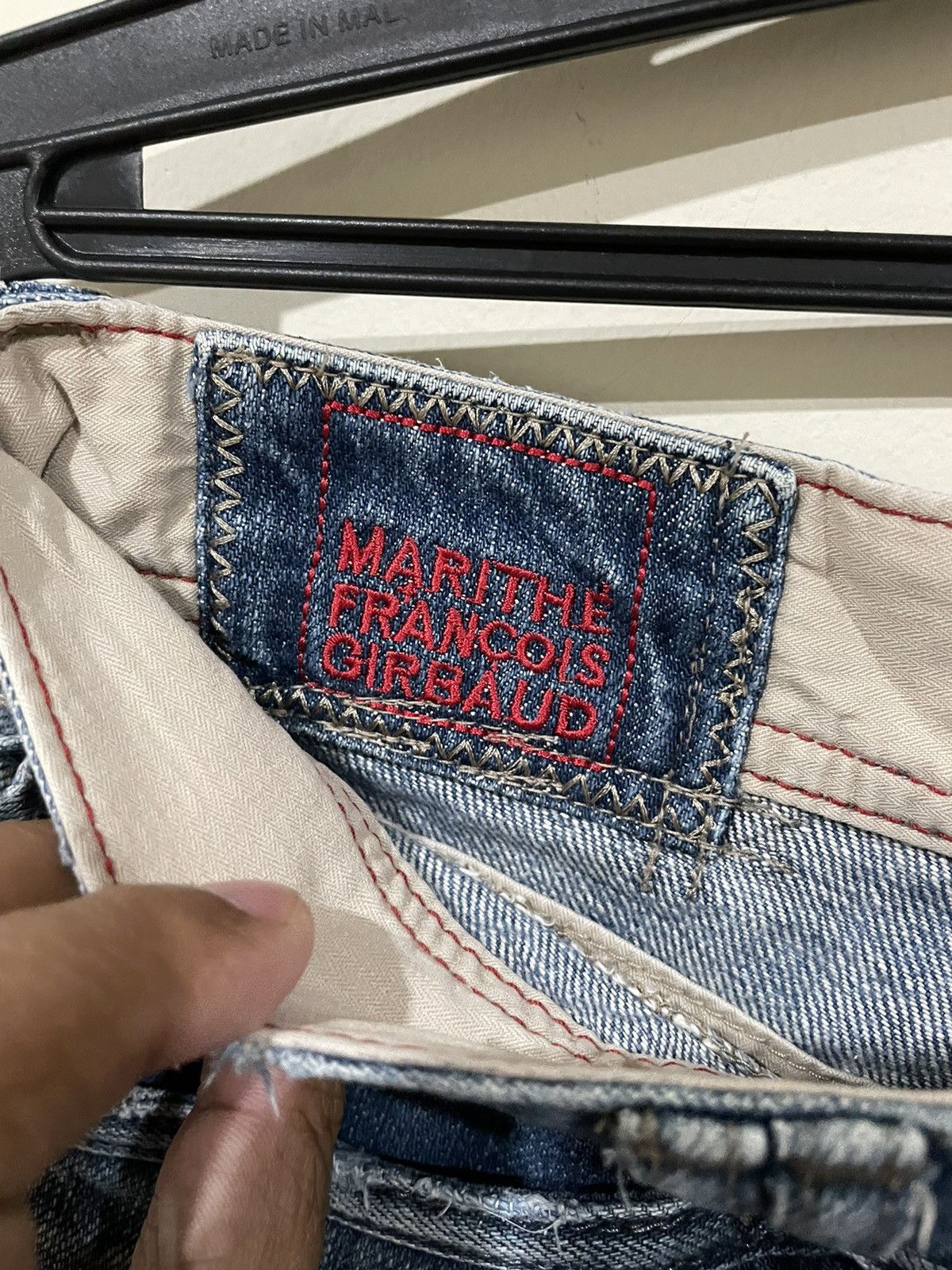 Marithe + Francois Girbaud × Vintage Rare🌹Marithe Francois Girbaud Distressd Style Rockers Jeans Size US 31 - 6 Thumbnail