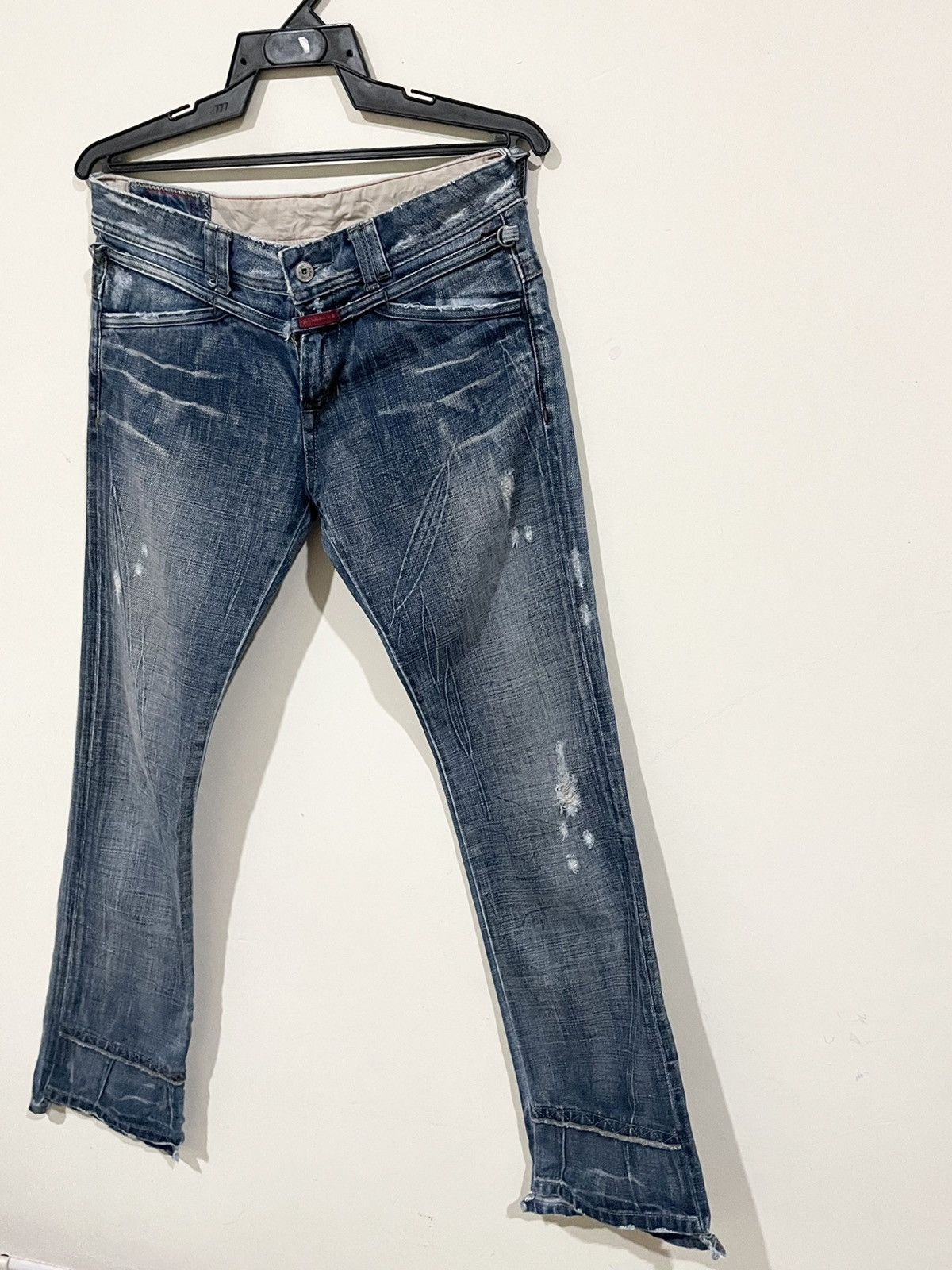 Marithe + Francois Girbaud × Vintage Rare🌹Marithe Francois Girbaud Distressd Style Rockers Jeans Size US 31 - 4 Thumbnail