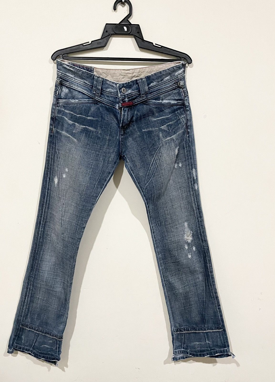 Marithe + Francois Girbaud × Vintage Rare🌹Marithe Francois Girbaud Distressd Style Rockers Jeans Size US 31 - 2 Thumbnail
