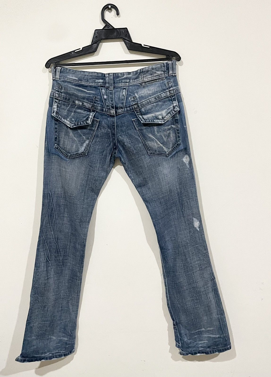 Marithe + Francois Girbaud × Vintage Rare🌹Marithe Francois Girbaud Distressd Style Rockers Jeans Size US 31 - 10 Thumbnail