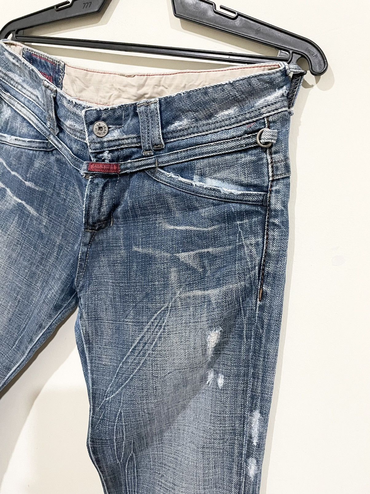 Marithe + Francois Girbaud × Vintage Rare🌹Marithe Francois Girbaud Distressd Style Rockers Jeans Size US 31 - 7 Thumbnail