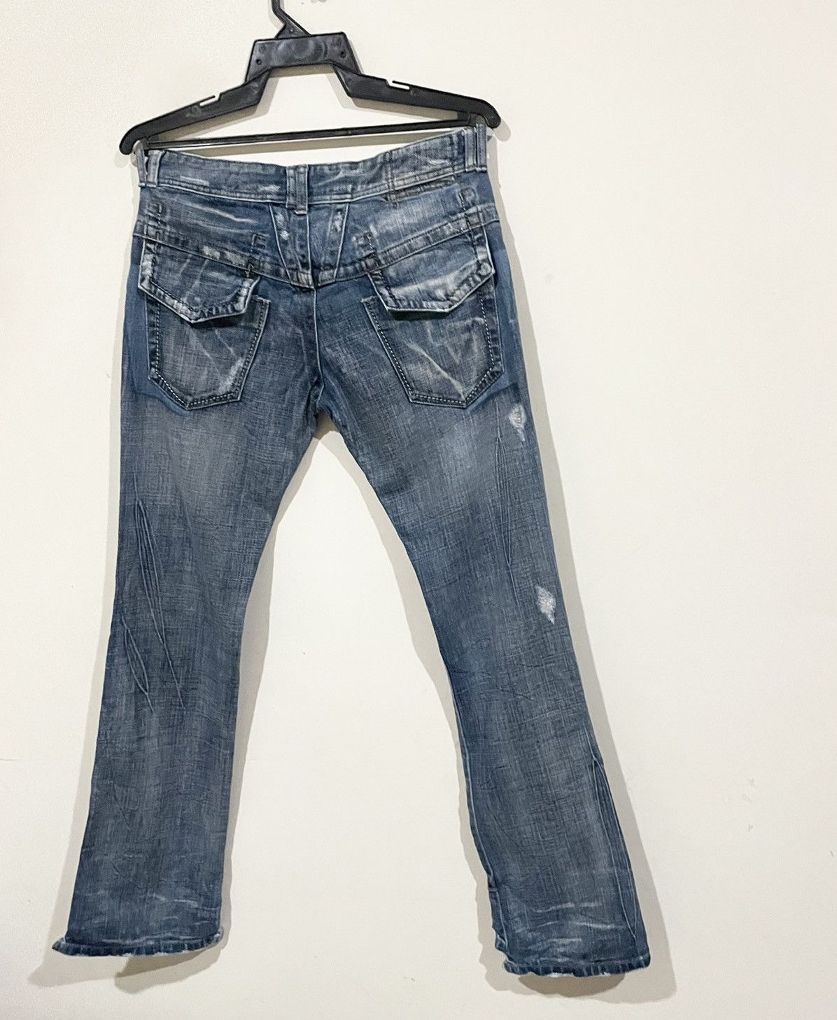 Marithe + Francois Girbaud × Vintage Rare🌹Marithe Francois Girbaud Distressd Style Rockers Jeans Size US 31 - 12 Thumbnail
