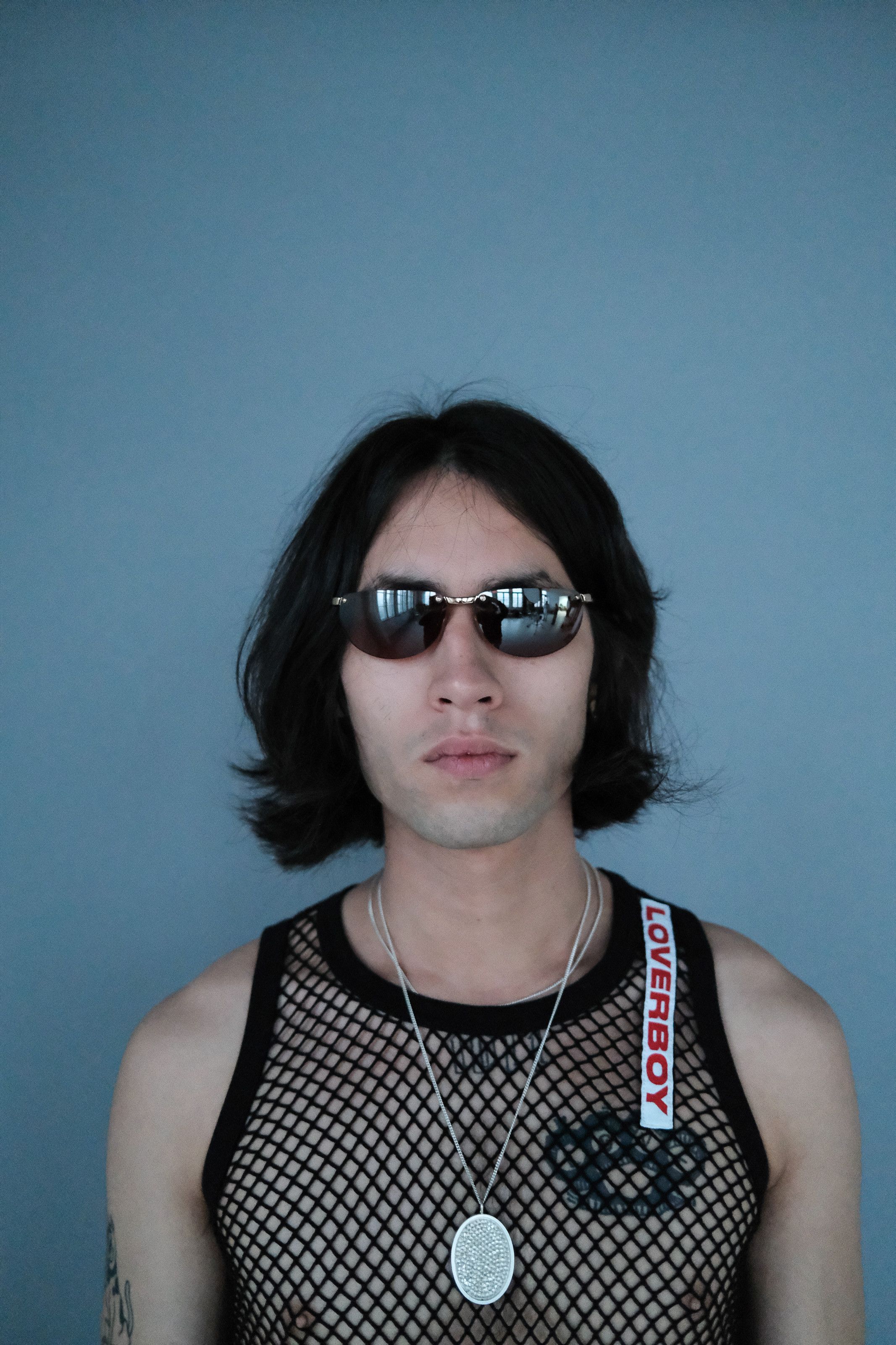 Valentino × Vintage Valentino '00s Red Lens Rimless Sunglasses Size ONE SIZE - 3 Thumbnail