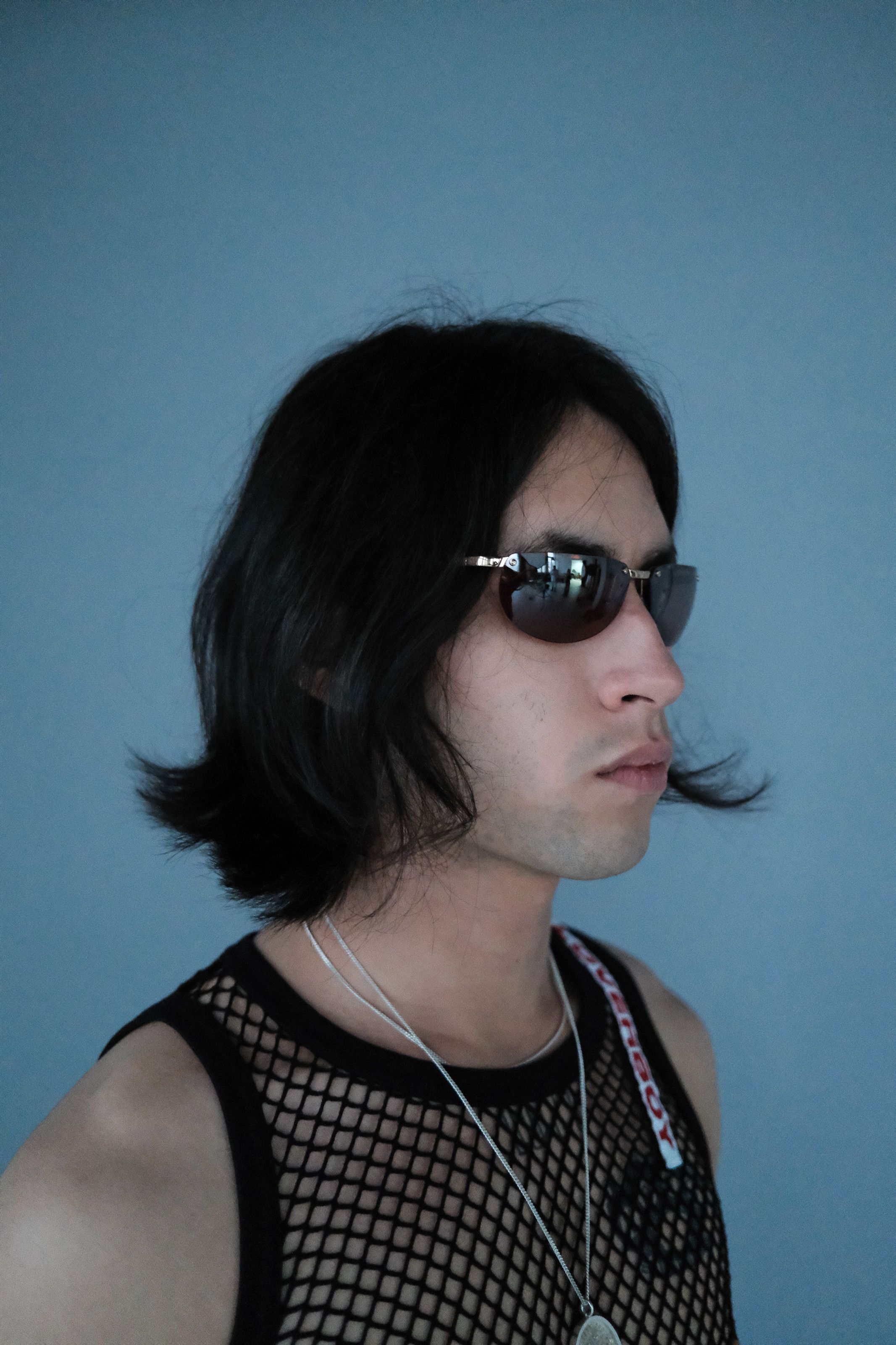 Valentino × Vintage Valentino '00s Red Lens Rimless Sunglasses Size ONE SIZE - 4 Thumbnail