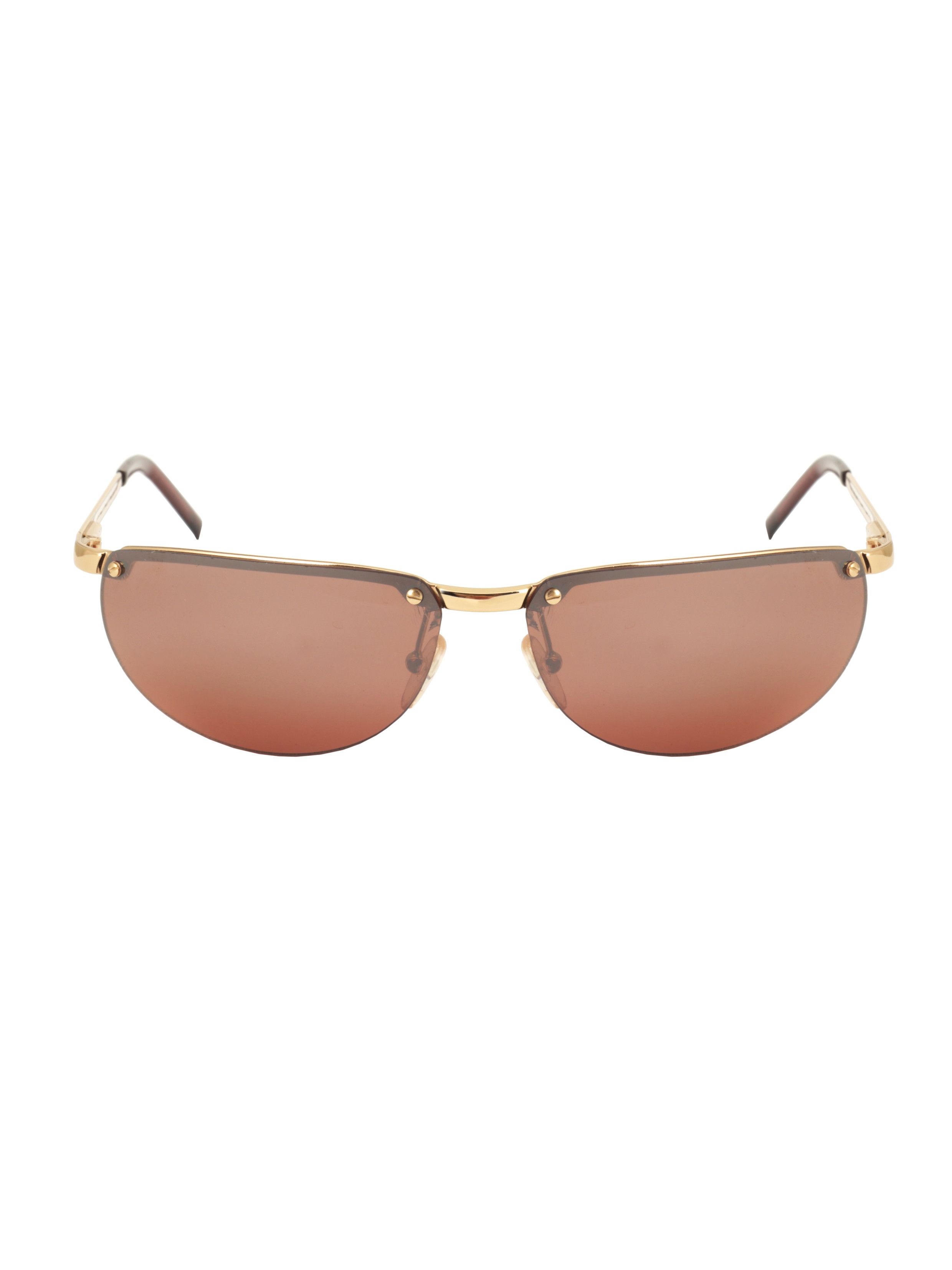 Valentino × Vintage Valentino '00s Red Lens Rimless Sunglasses Size ONE SIZE - 5 Thumbnail