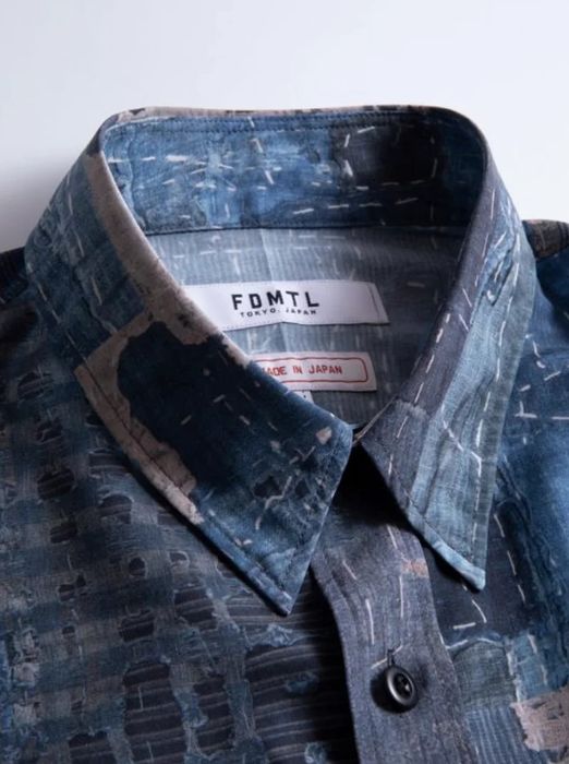 Japanese Brand FDMTL PRINTED PATCHWORK S/S SHIRT BORO | Grailed