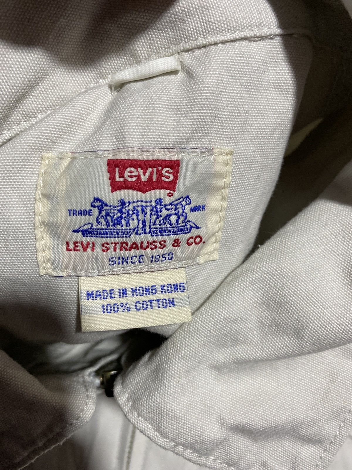 Levi's Vintage Levi’s White Utility Jacket – Made in Hong Kong Size US L / EU 52-54 / 3 - 7 Thumbnail