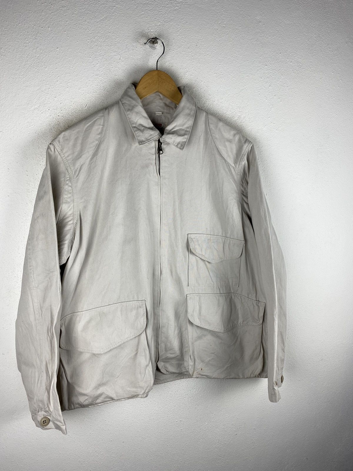 Levi's Vintage Levi’s White Utility Jacket – Made in Hong Kong Size US L / EU 52-54 / 3 - 6 Thumbnail