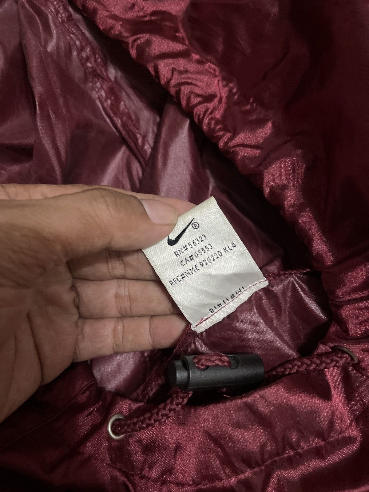 Nike × Vintage Vintage Nike Center Swoosh Hoodie Windbreaker Size US L / EU 52-54 / 3 - 6 Thumbnail
