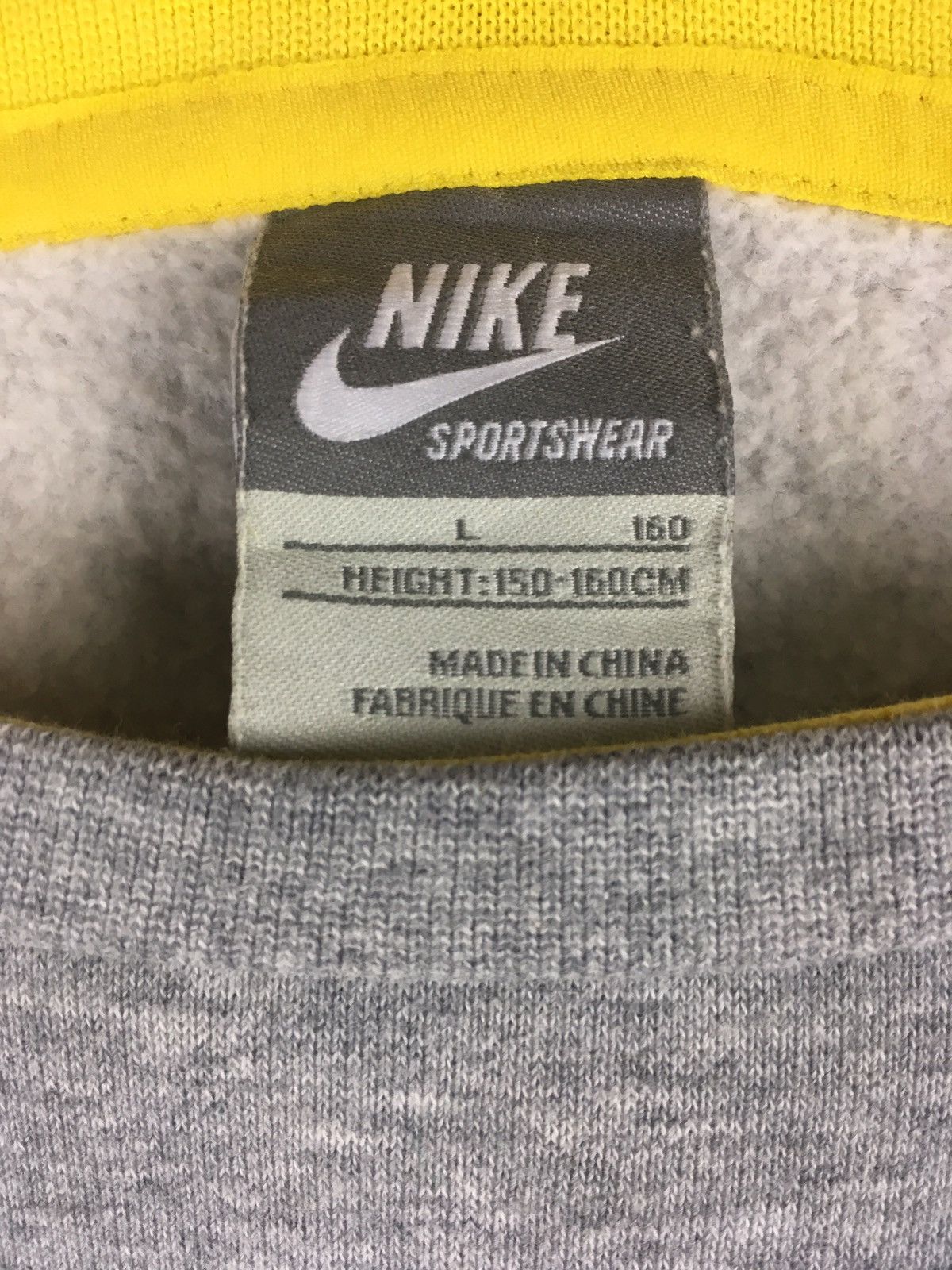 Nike Vintage Nike Big Logo SpellOut Large Size Grey Sweatshirt Size US L / EU 52-54 / 3 - 5 Thumbnail
