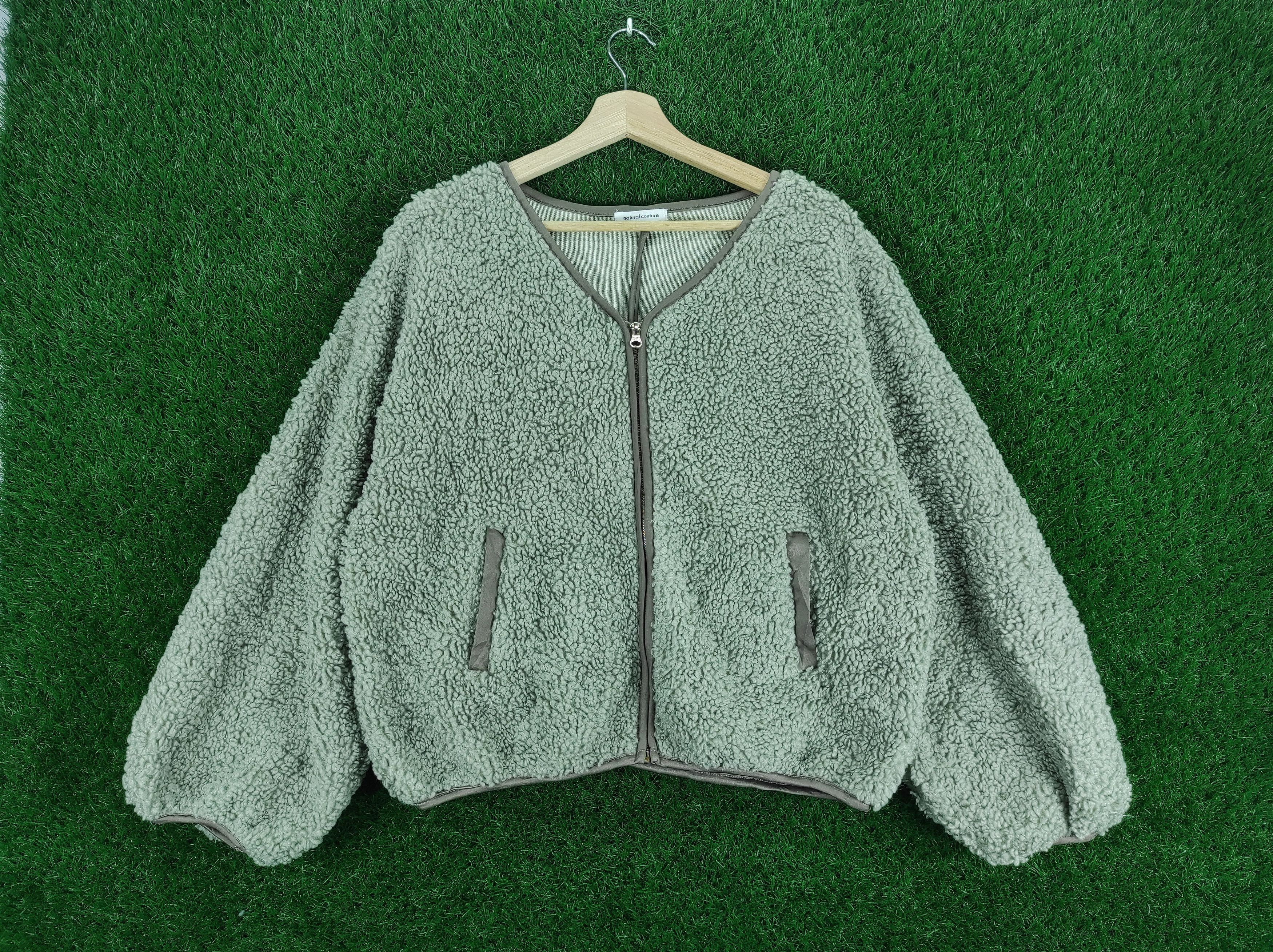 Designer × Japanese Brand Sherpa Cardigan By Natural Couture Size US XL / EU 56 / 4 - 1 Thumbnail