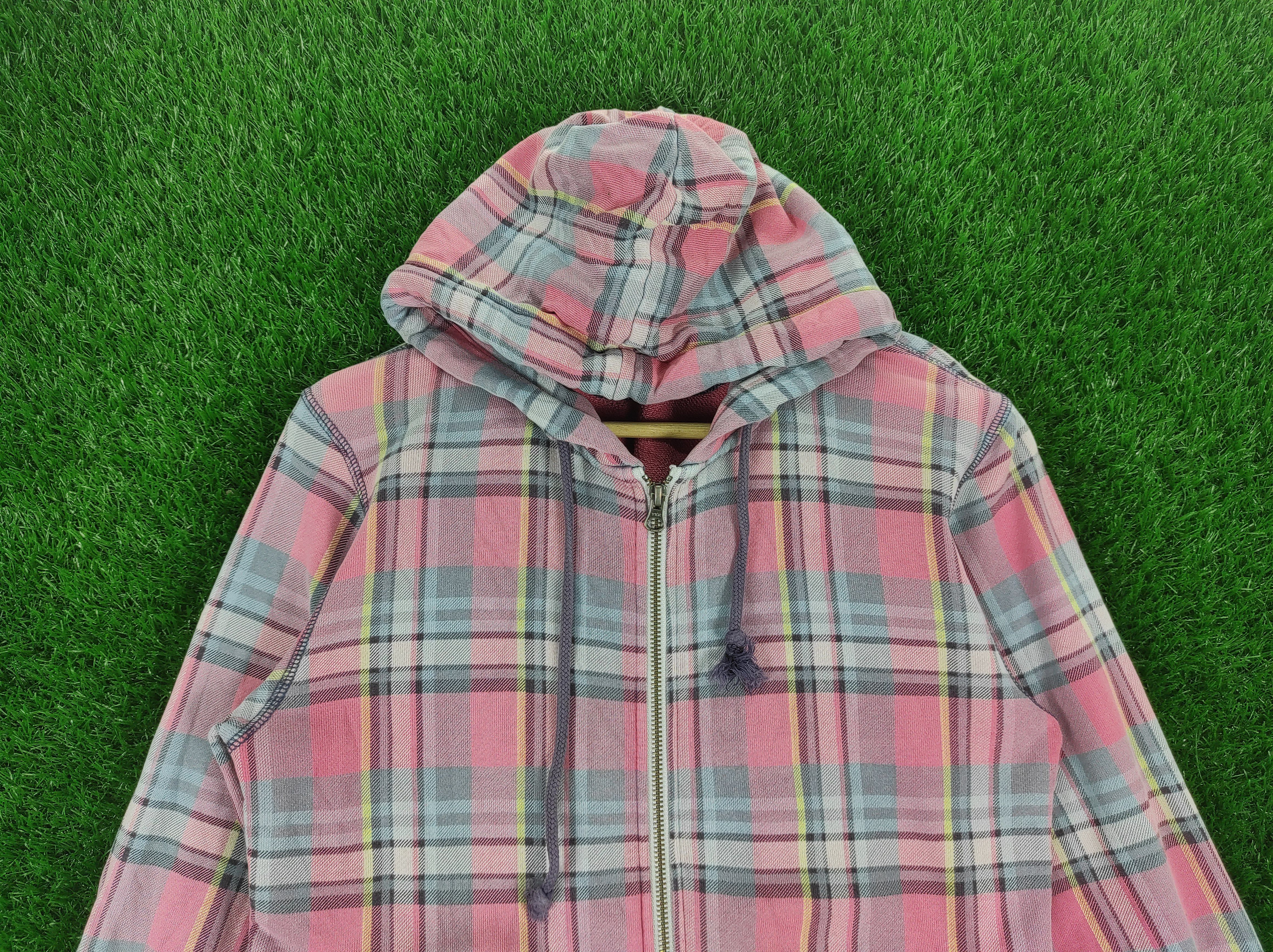 Uniqlo Uniqlo Checker Tartan Plaid Hoodie Zip Up Sweater Size US M / EU 48-50 / 2 - 4 Thumbnail