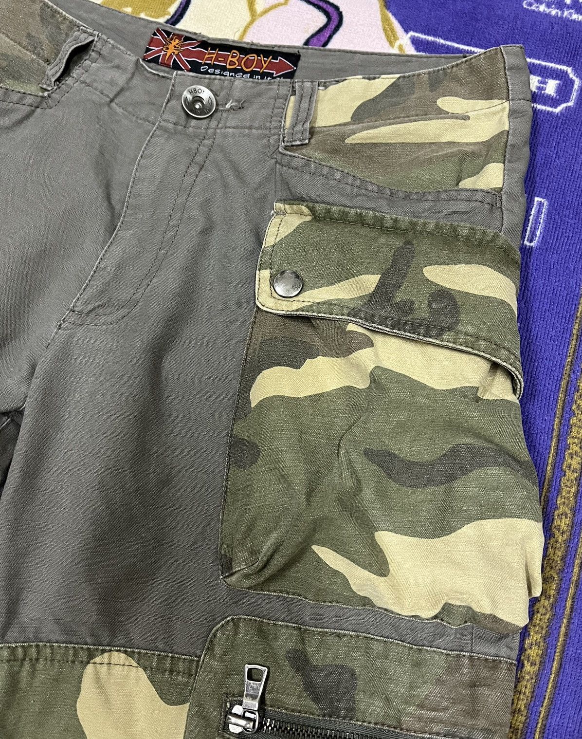 Japanese Brand H-BOY Designed in Italy Pants x Rare Design Size US 31 - 7 Thumbnail