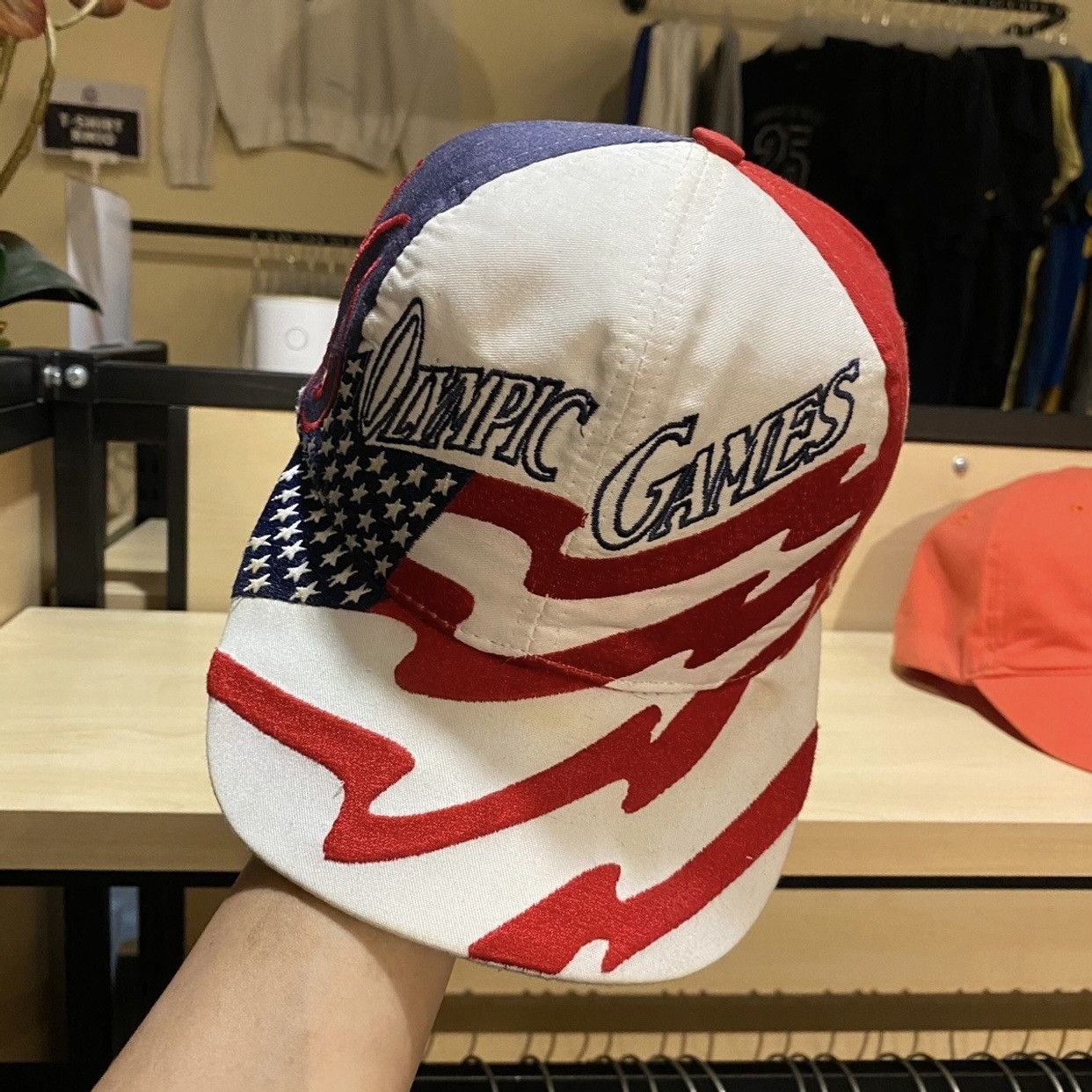 Logo 7 VINTAGE VERY RARE‼️Olympic Games USA Atlanta 1996 Embroidery Size ONE SIZE - 6 Thumbnail