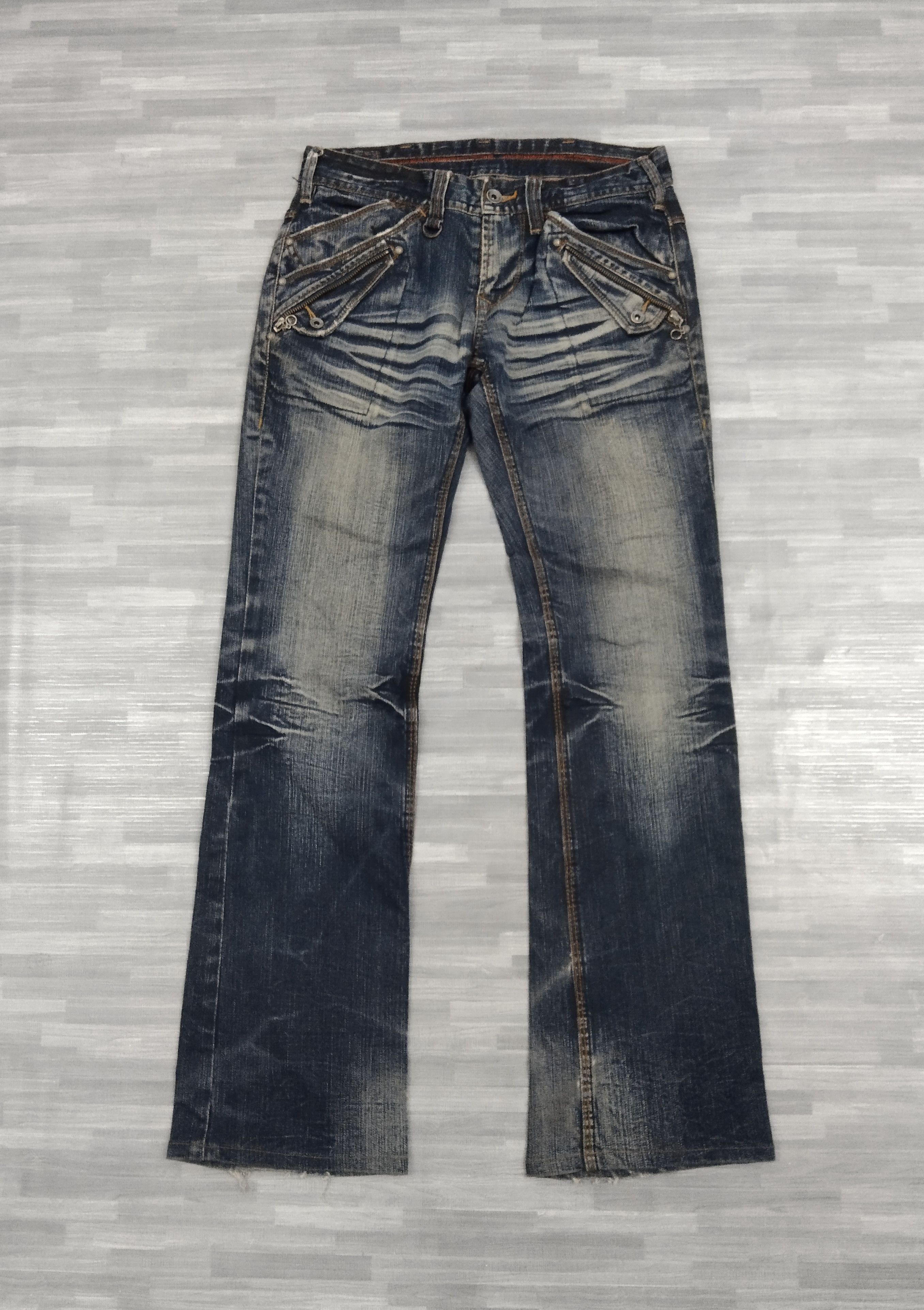 FLARE🔥SUPER SICK WASHED BLUE NICOLE DENIM PANTS