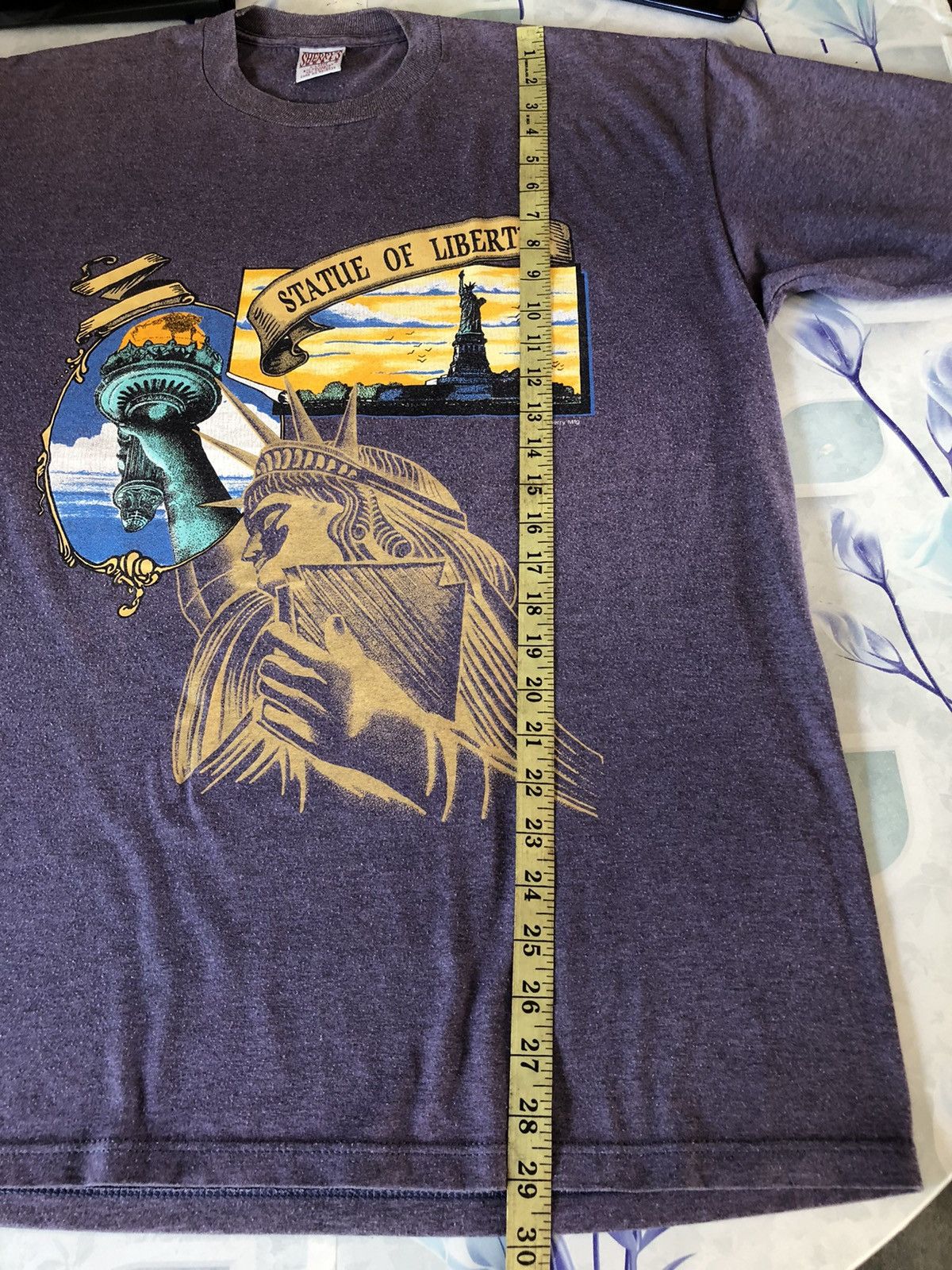 Vintage Vintage 80s/90s Statue of Liberty TShirt Size US XL / EU 56 / 4 - 8 Thumbnail
