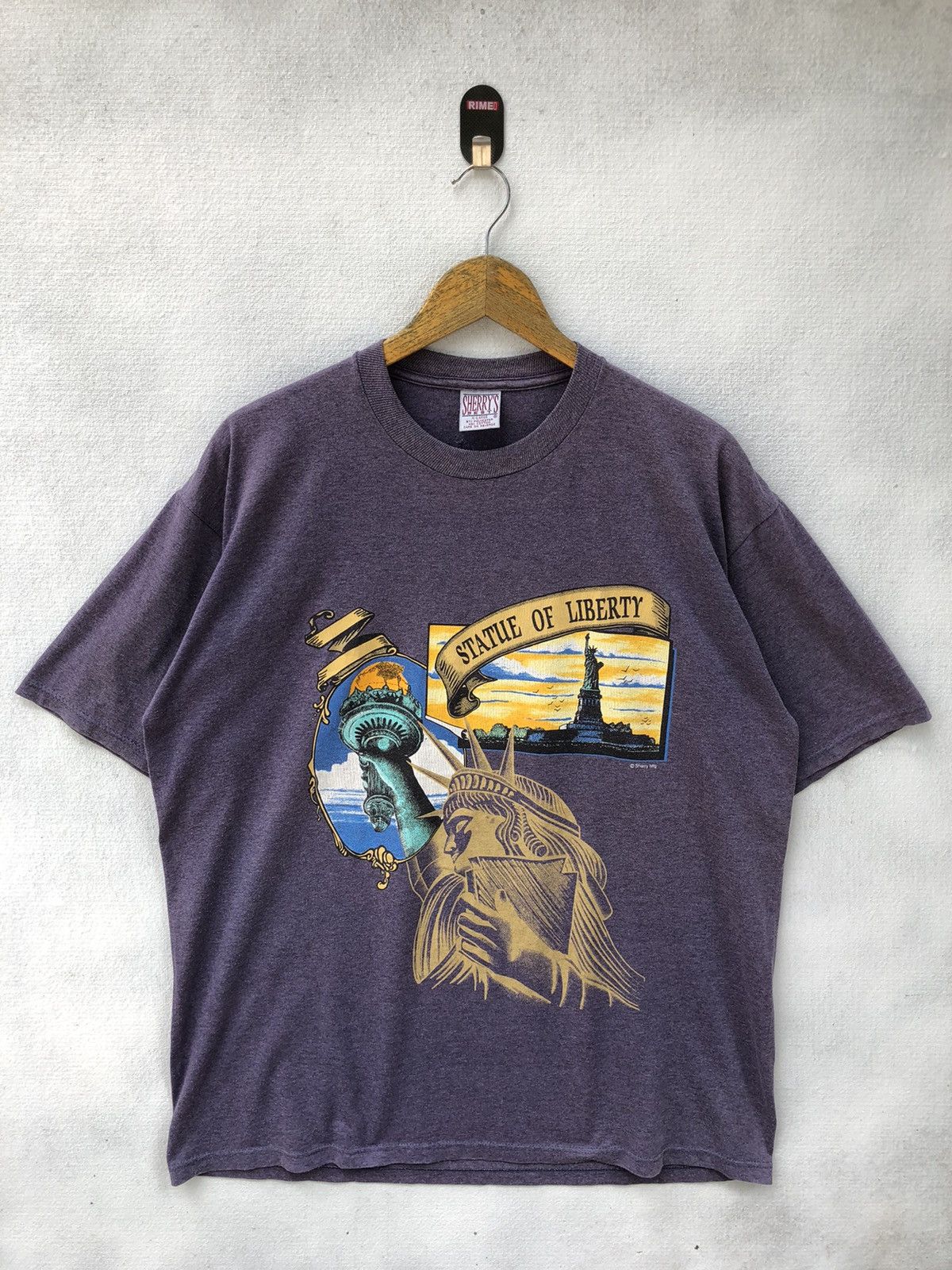 Vintage Vintage 80s/90s Statue of Liberty TShirt Size US XL / EU 56 / 4 - 1 Thumbnail