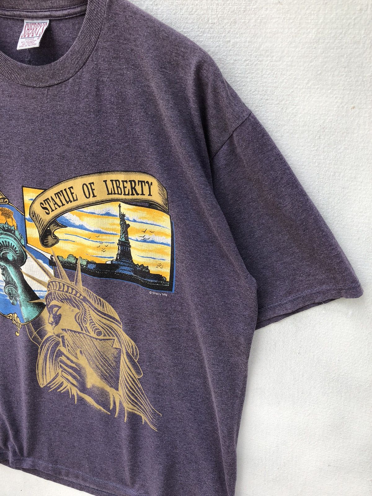 Vintage Vintage 80s/90s Statue of Liberty TShirt Size US XL / EU 56 / 4 - 2 Thumbnail