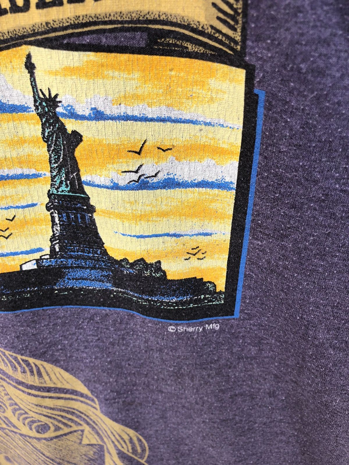 Vintage Vintage 80s/90s Statue of Liberty TShirt Size US XL / EU 56 / 4 - 4 Thumbnail