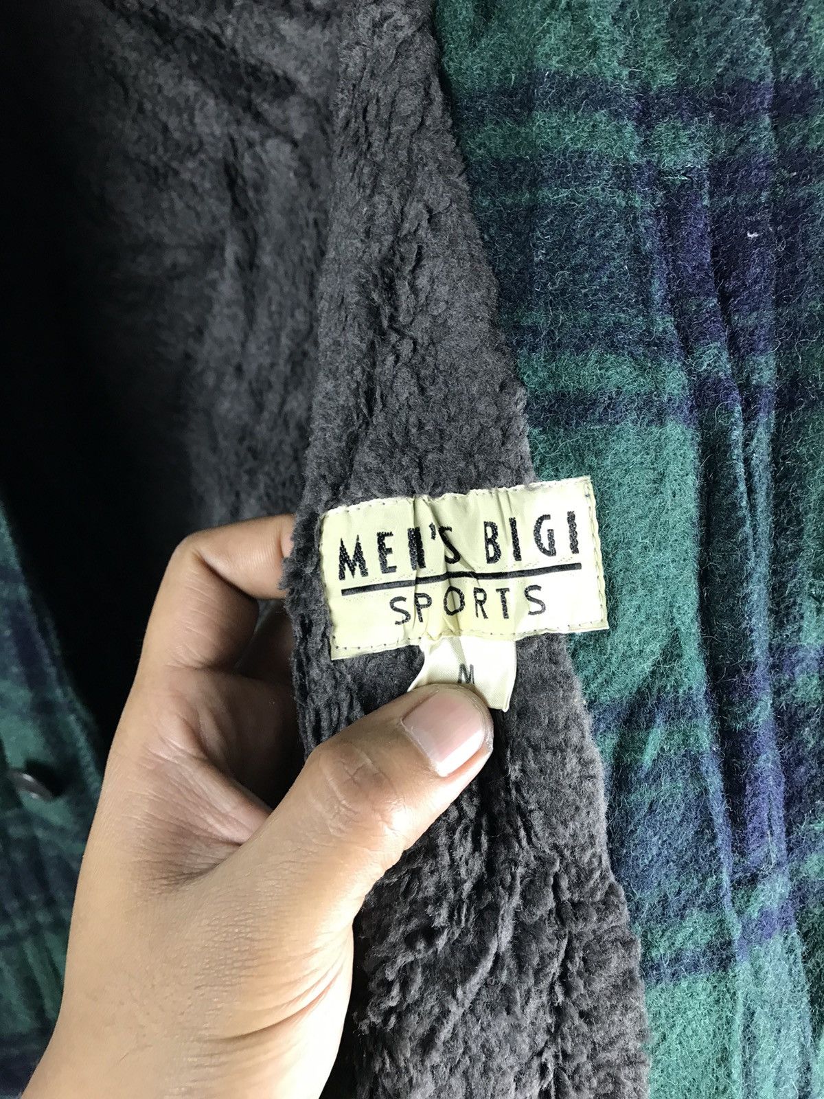 BIGI × Japanese Brand × Vintage 🔥SALE🔥VINTAGE MEN BIGI GREEN TARTAN WOOL JACKET Size US M / EU 48-50 / 2 - 10 Thumbnail