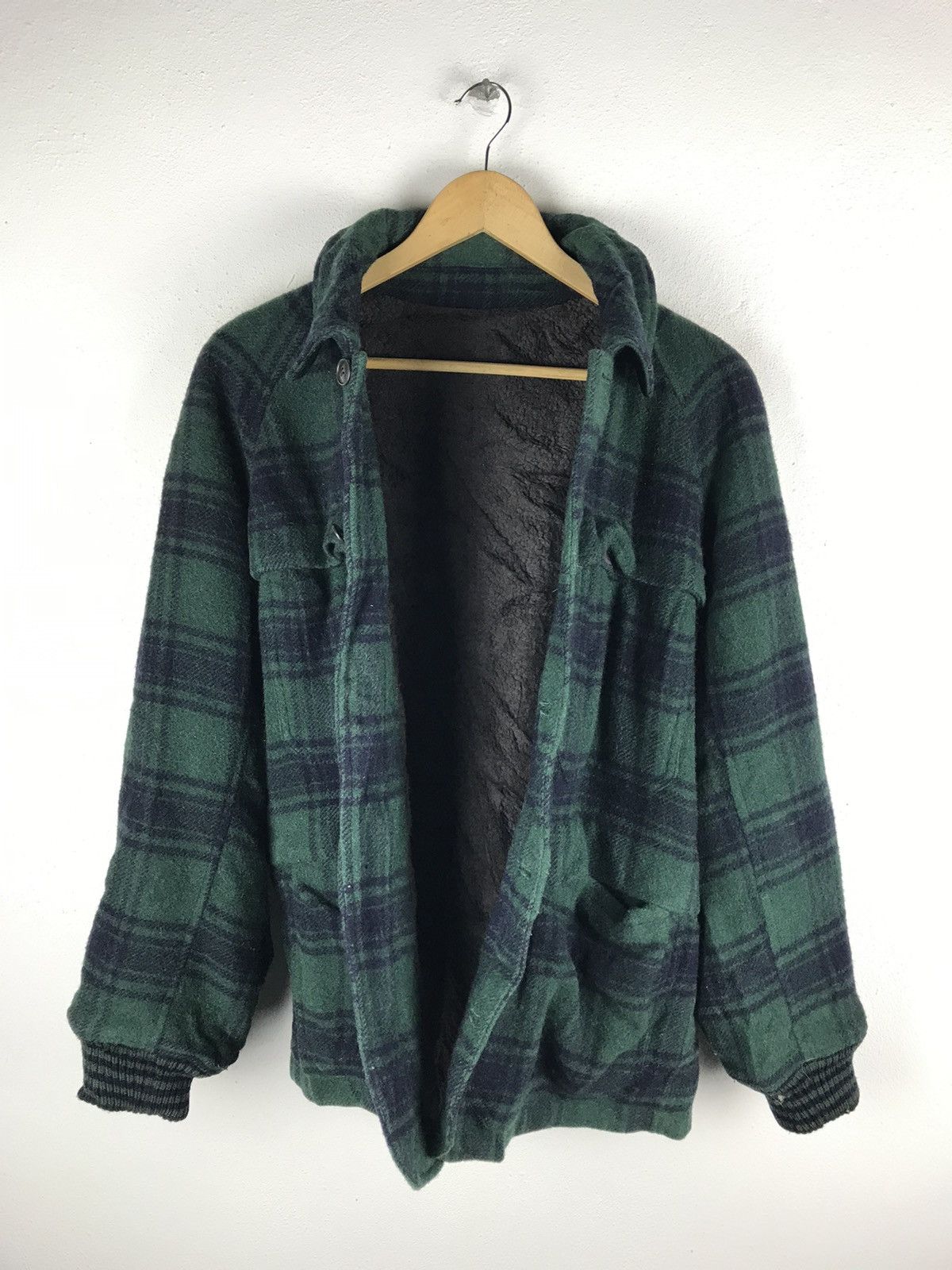 BIGI × Japanese Brand × Vintage 🔥SALE🔥VINTAGE MEN BIGI GREEN TARTAN WOOL JACKET Size US M / EU 48-50 / 2 - 4 Thumbnail