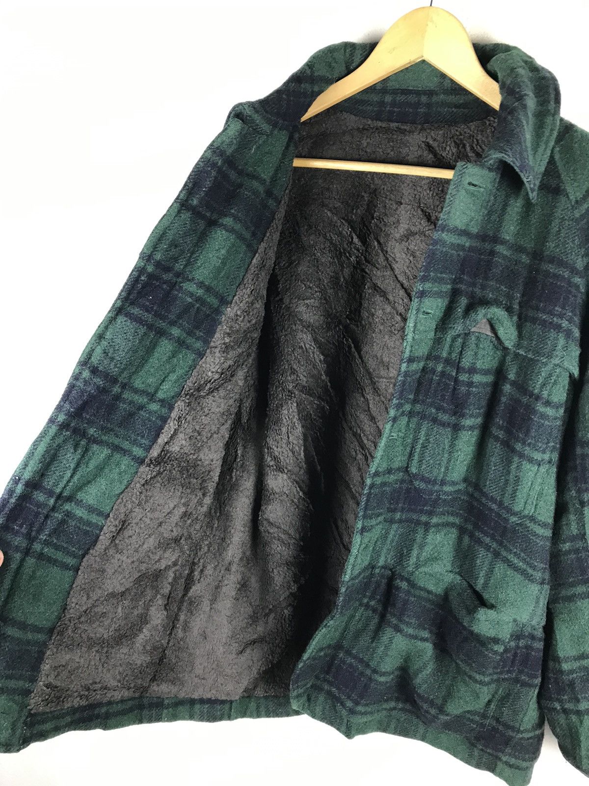BIGI × Japanese Brand × Vintage 🔥SALE🔥VINTAGE MEN BIGI GREEN TARTAN WOOL JACKET Size US M / EU 48-50 / 2 - 7 Thumbnail
