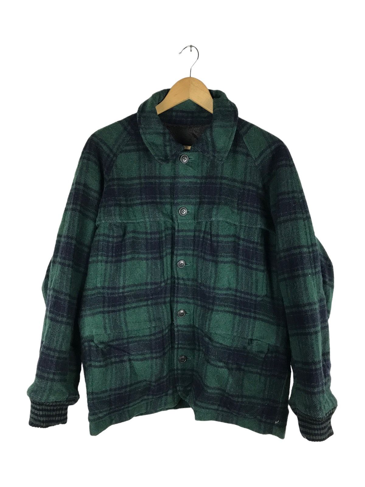 BIGI × Japanese Brand × Vintage 🔥SALE🔥VINTAGE MEN BIGI GREEN TARTAN WOOL JACKET Size US M / EU 48-50 / 2 - 1 Thumbnail