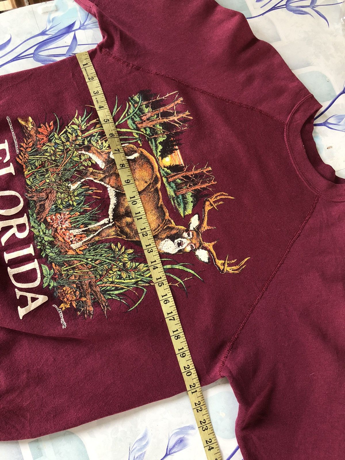 Habitat × Vintage Vintage 80s Florida Deer Animal Sweatshirt Size US M / EU 48-50 / 2 - 8 Thumbnail