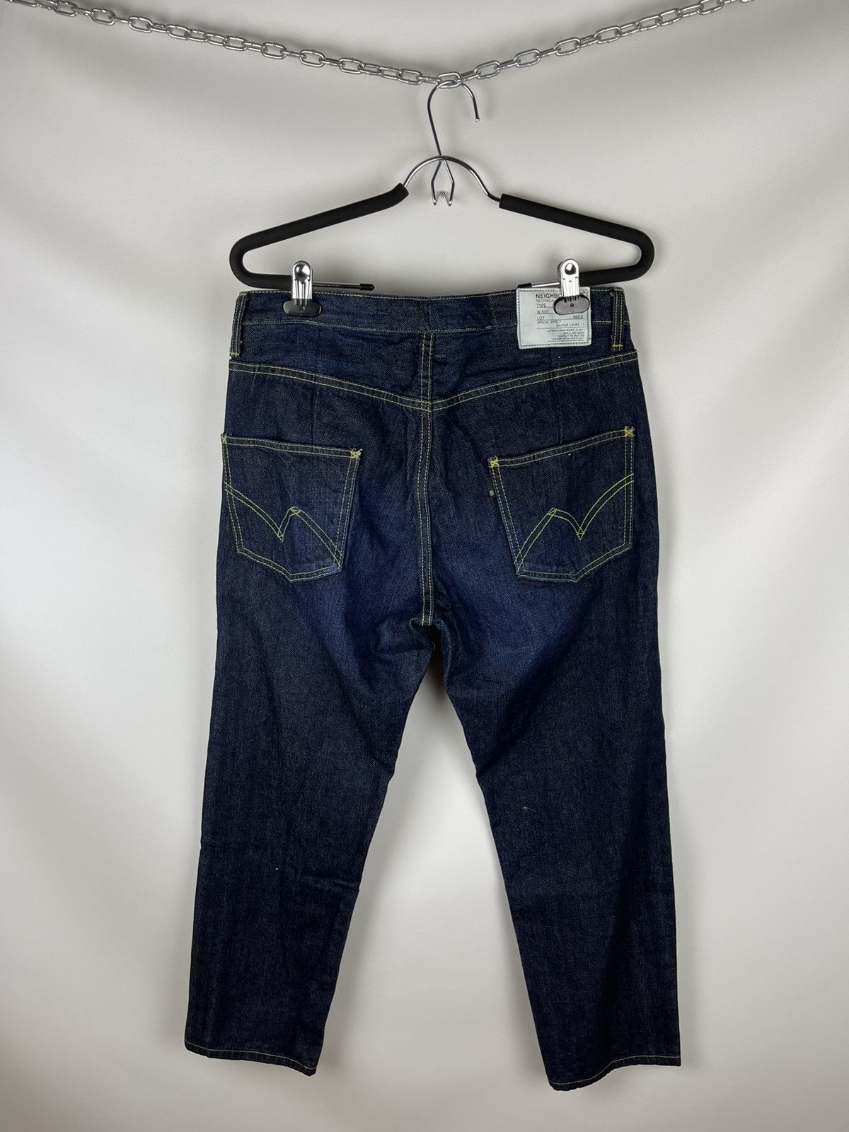 Japanese Brand Neighborhood technical apparel indigo blue faded Japan denim Size US 32 / EU 48 - 2 Thumbnail