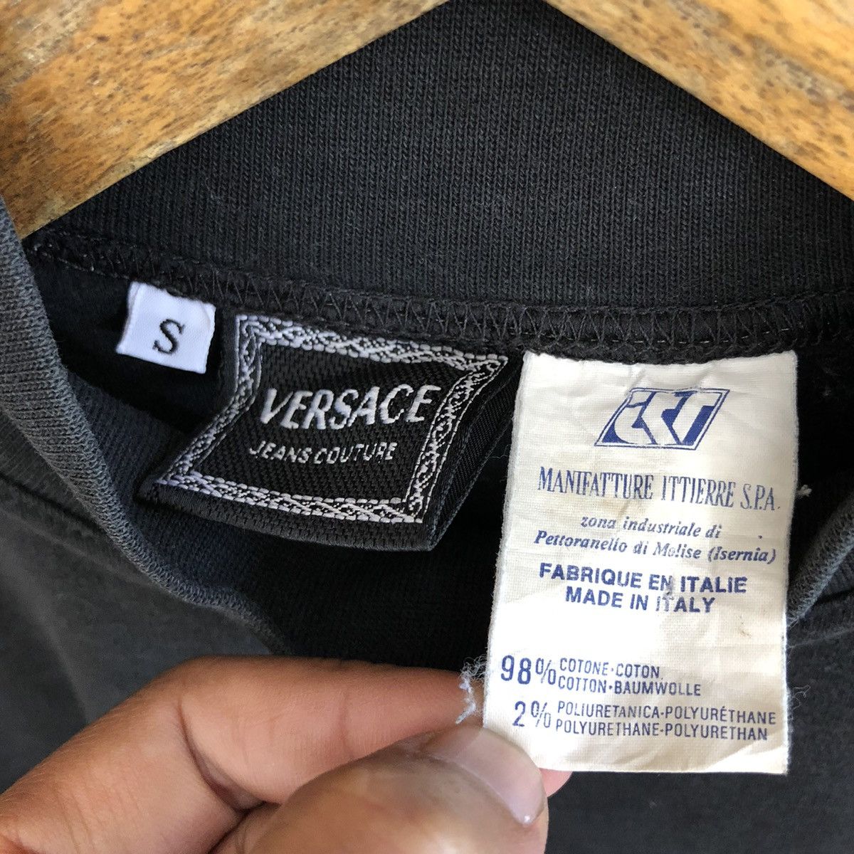 Versace × Versace Jeans Couture × Vintage Vintage Versace Long Sleeve Shirt Size US S / EU 44-46 / 1 - 3 Thumbnail
