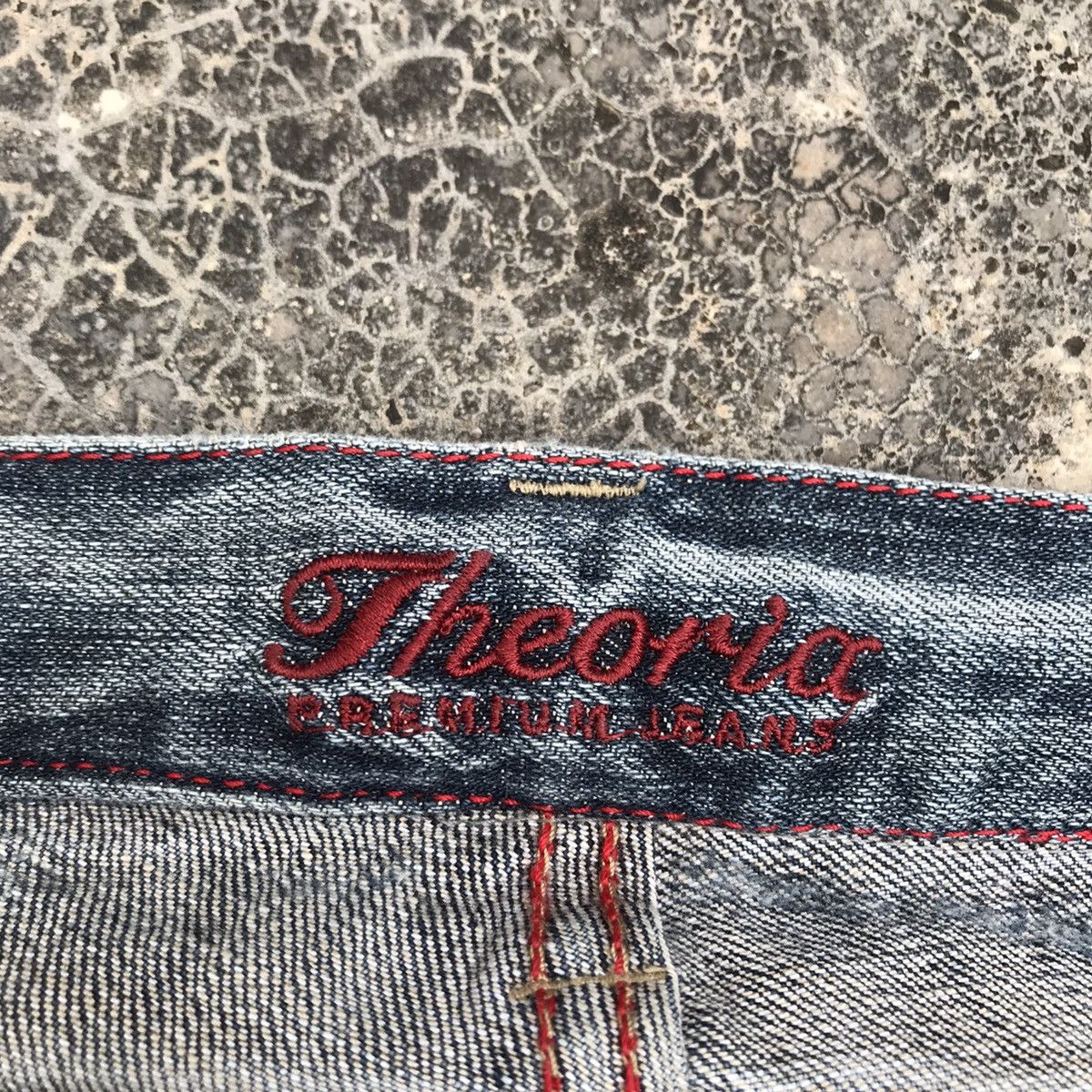 Japanese Brand Distressed!Theoria Blue Wash Faded Cowboy Flare Jeans Pants Size US 29 - 10 Thumbnail