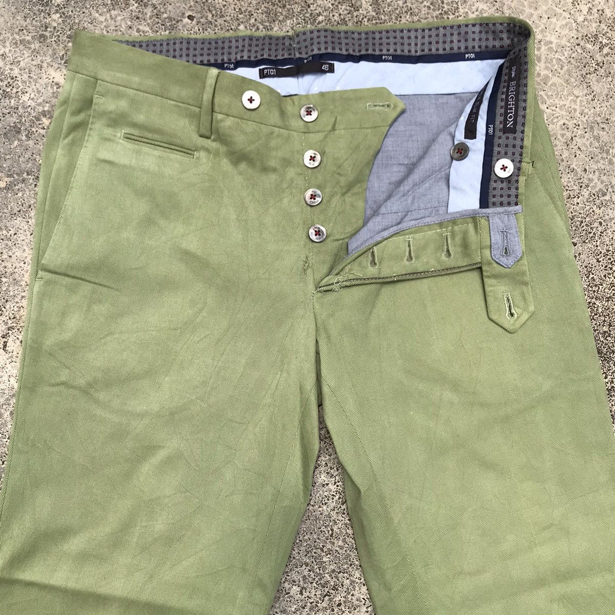PT Torino Vintage PT01 Brighton Green Trousers Casual Pants Size US 31 - 8 Thumbnail