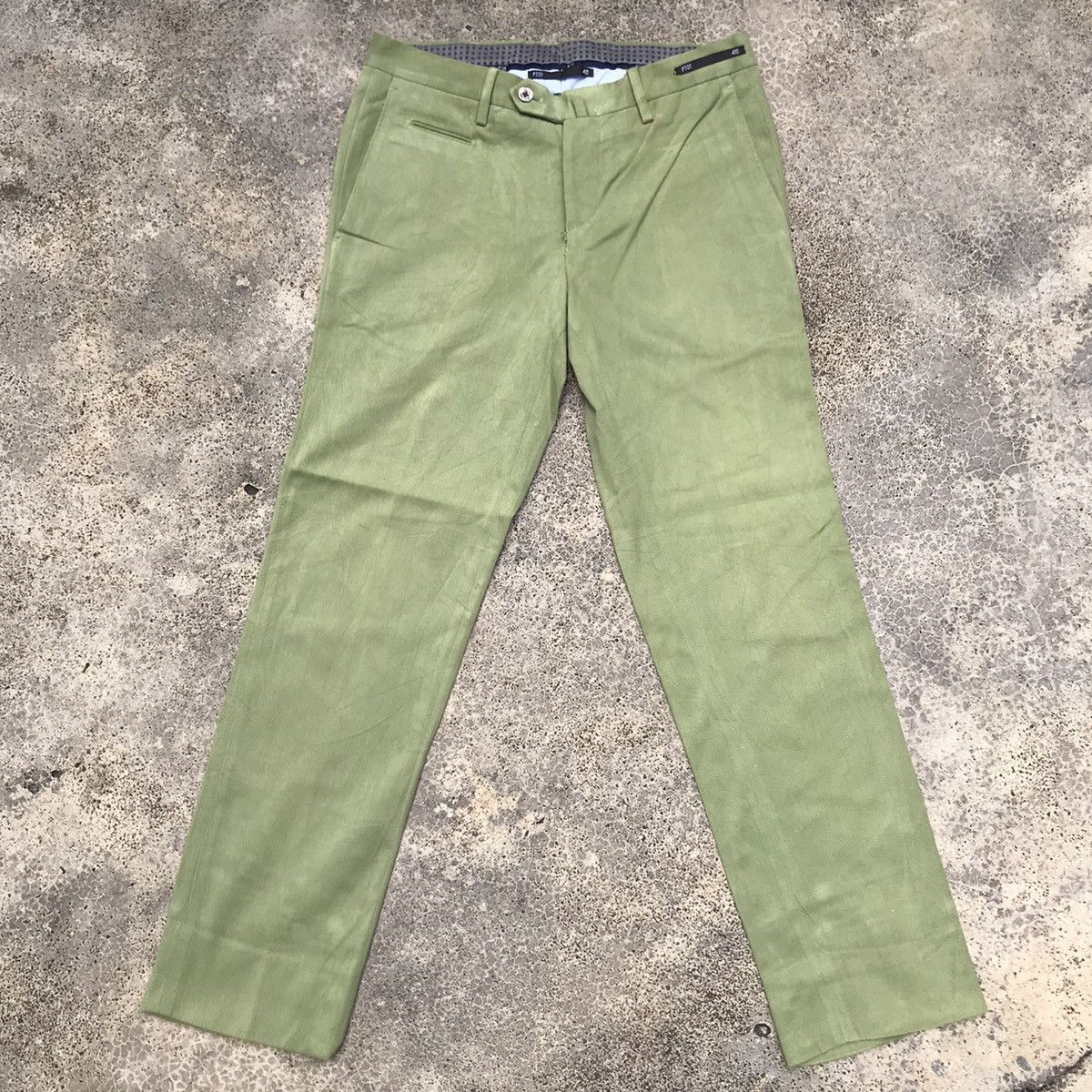 PT Torino Vintage PT01 Brighton Green Trousers Casual Pants Size US 31 - 1 Thumbnail