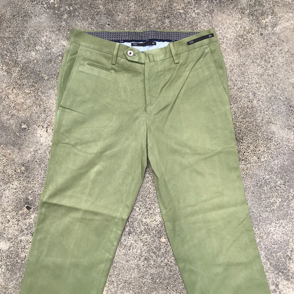 PT Torino Vintage PT01 Brighton Green Trousers Casual Pants Size US 31 - 2 Thumbnail
