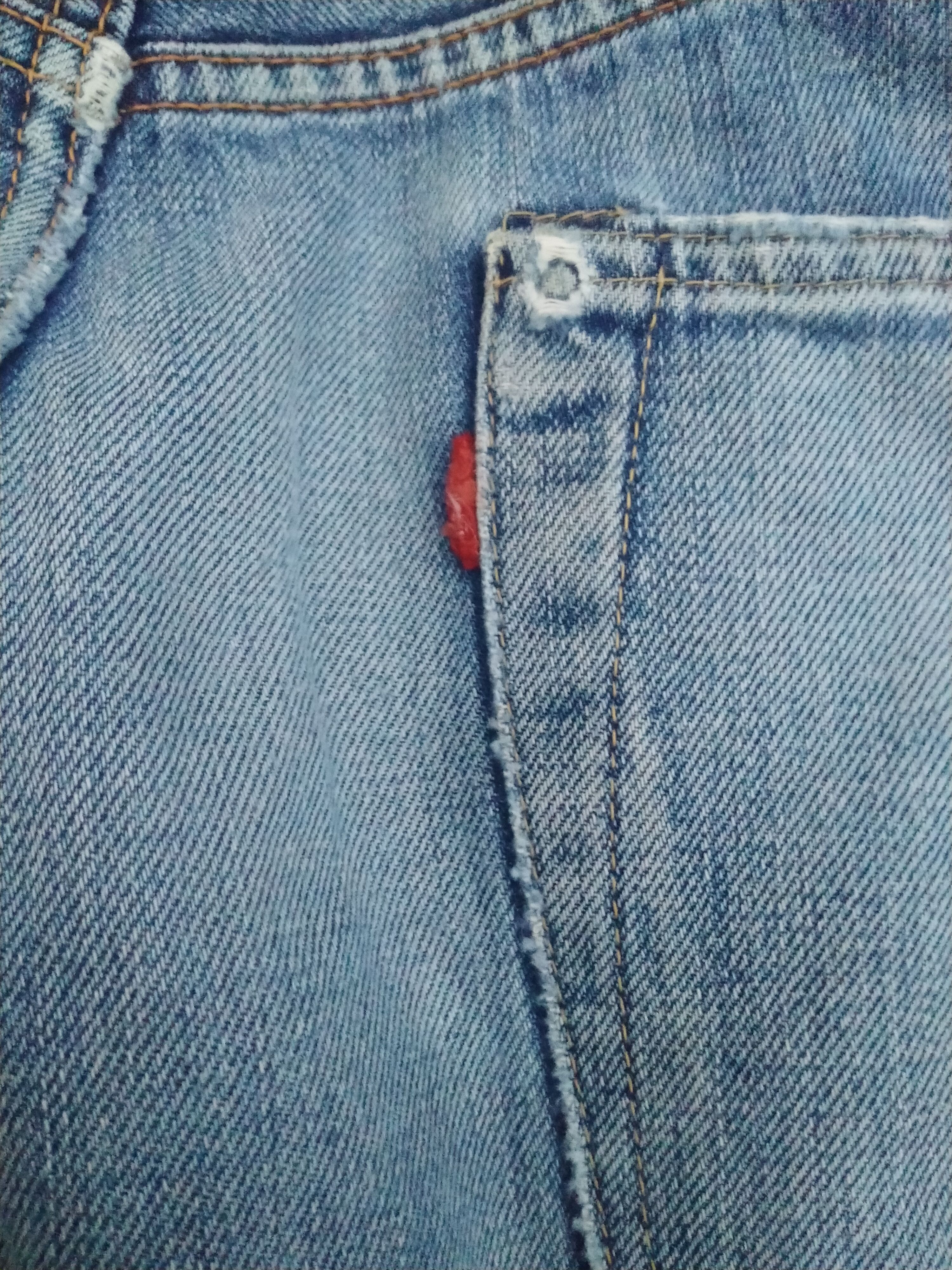 Japanese Brand DISTREESED SEWING CHOP Y'ALLS SELVEDGE DENIM Size US 32 / EU 48 - 9 Thumbnail