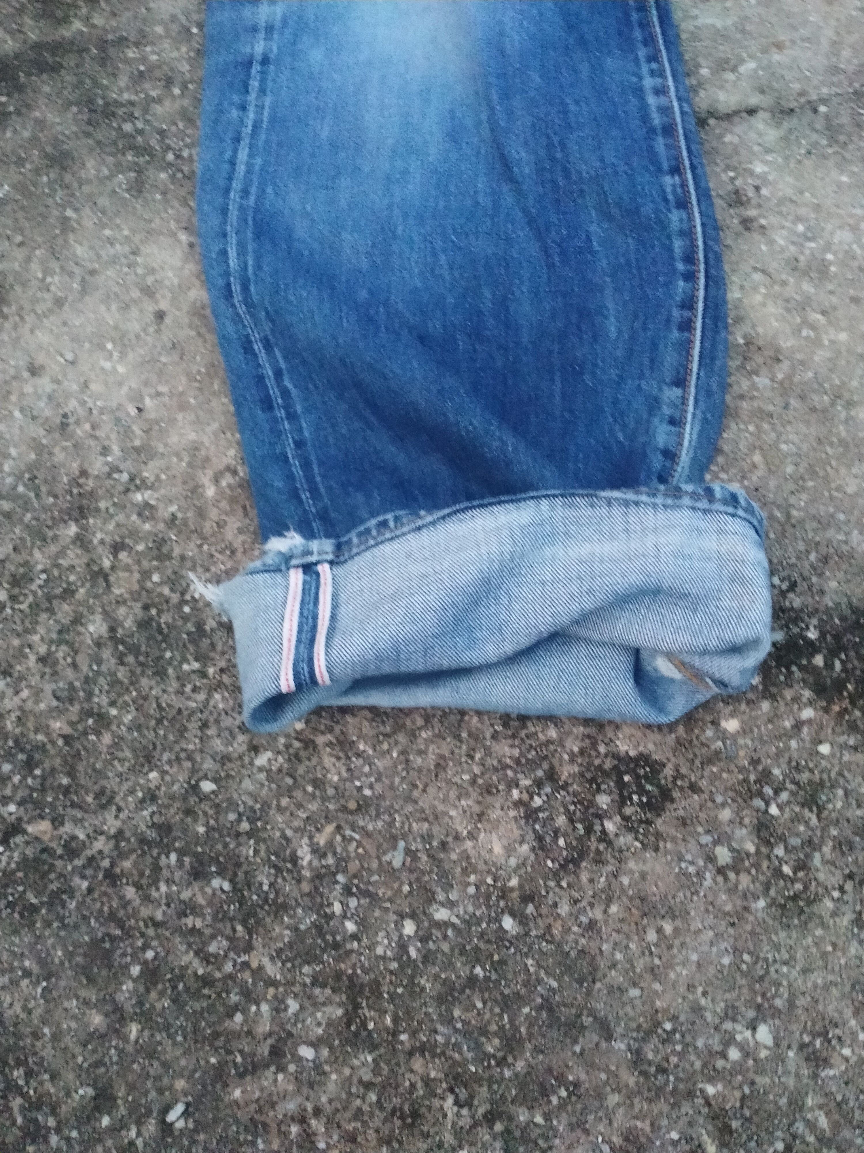 Japanese Brand DISTREESED SEWING CHOP Y'ALLS SELVEDGE DENIM Size US 32 / EU 48 - 2 Thumbnail