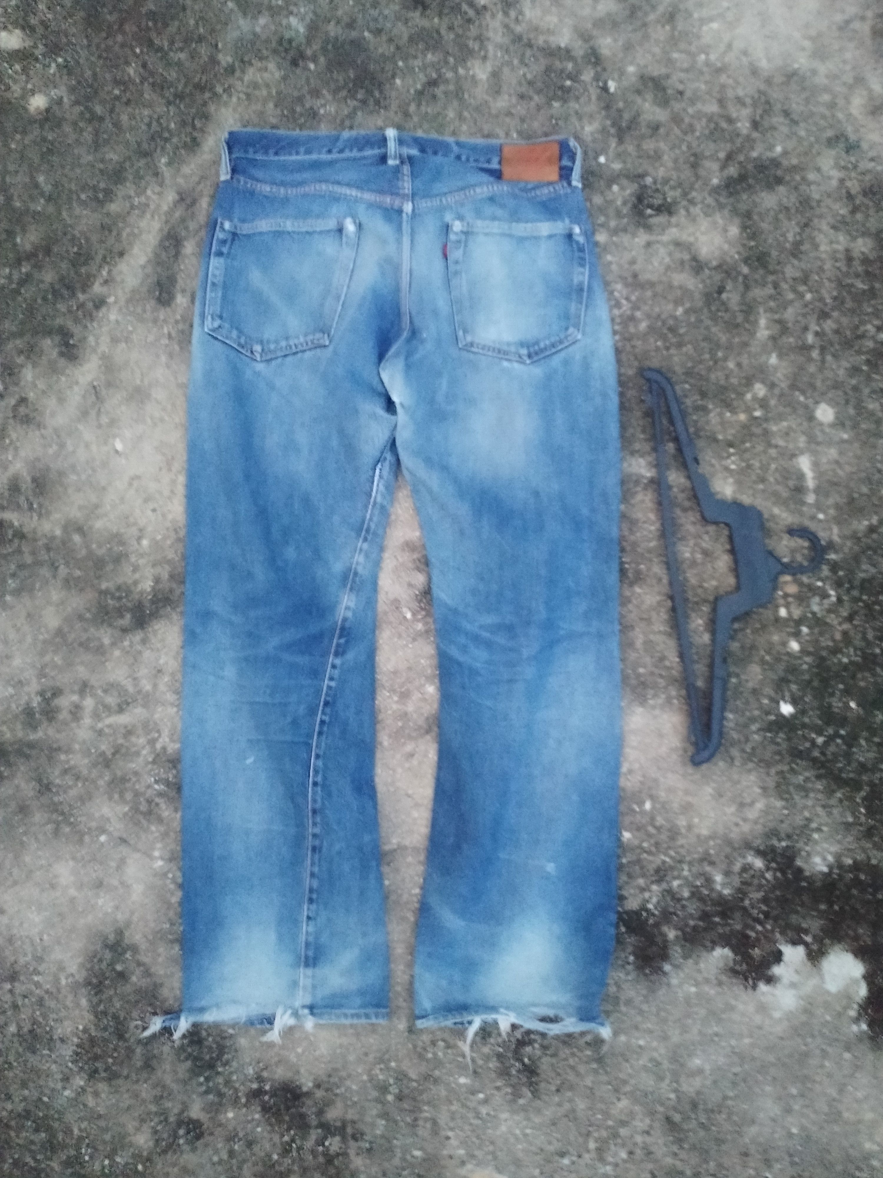 Japanese Brand DISTREESED SEWING CHOP Y'ALLS SELVEDGE DENIM Size US 32 / EU 48 - 11 Thumbnail